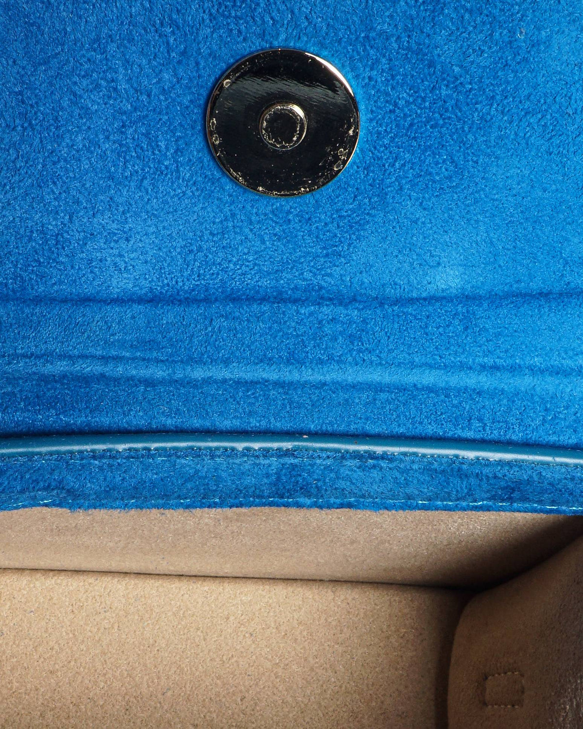 Jacquemus Le Chiquito Moyen Blue Suede Mini Handbag
