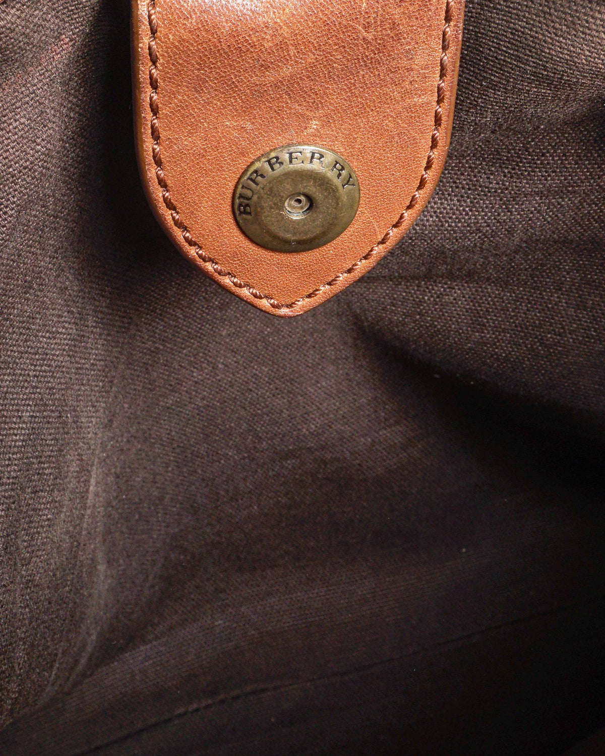 Burberry Brown House Check Coated Canvas Satchel