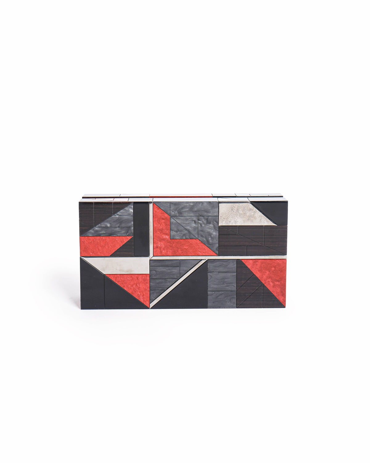 Burberry Geometric Mosaic Acrylic Box Clutch