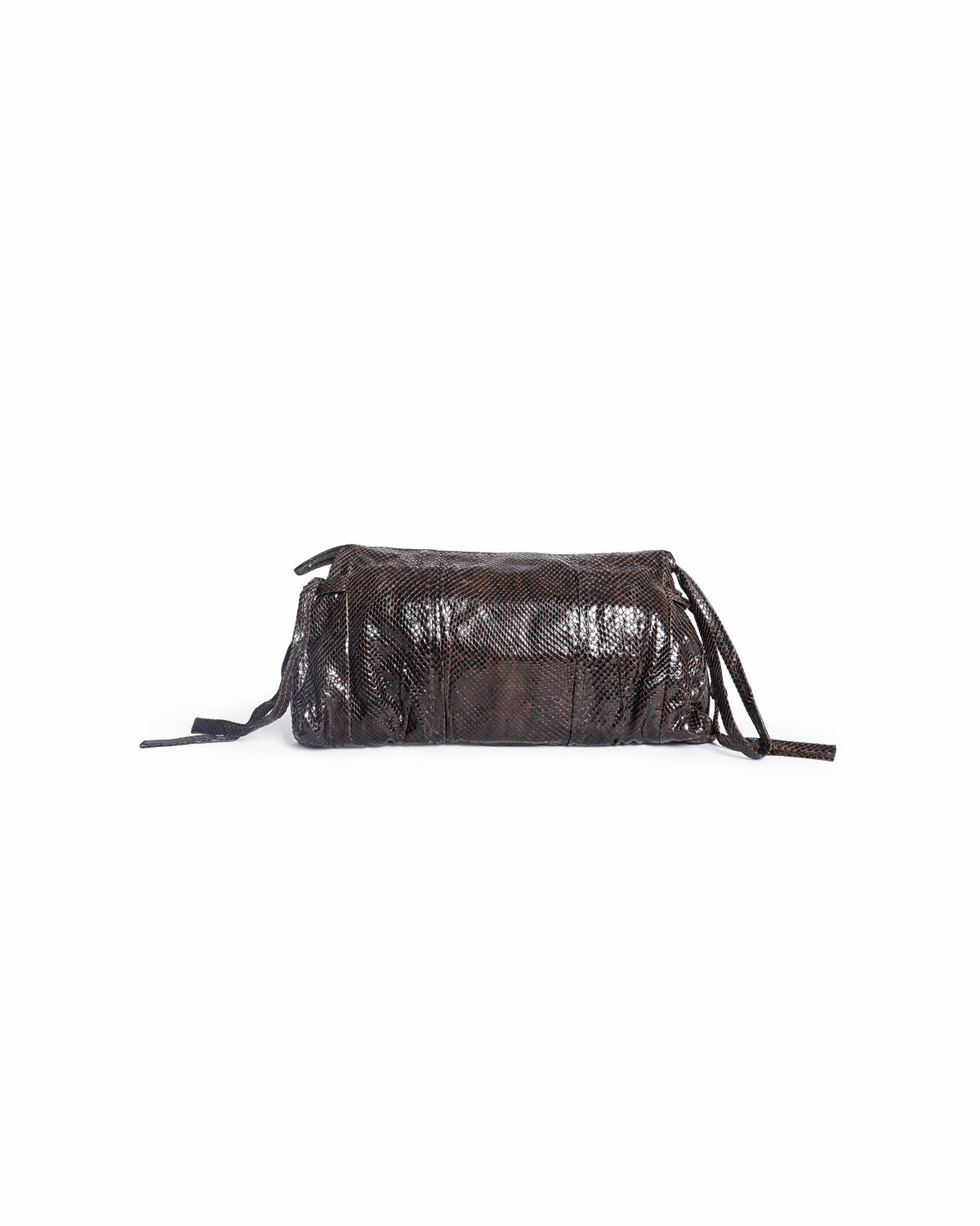 Gucci Dark Brown Python Hysteria Clutch