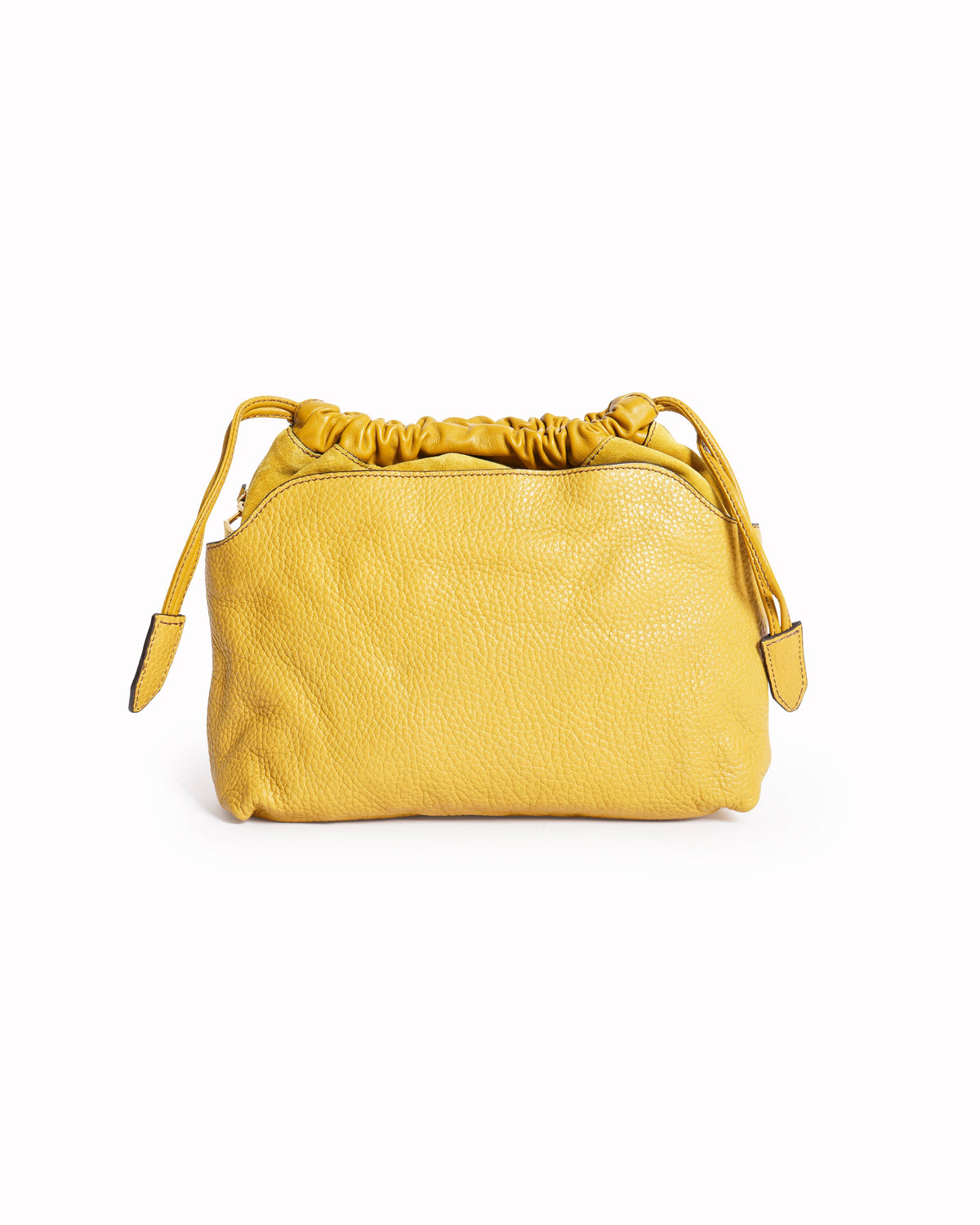 New Burberry Little Crush Leather Crossbody Bag In Yellow