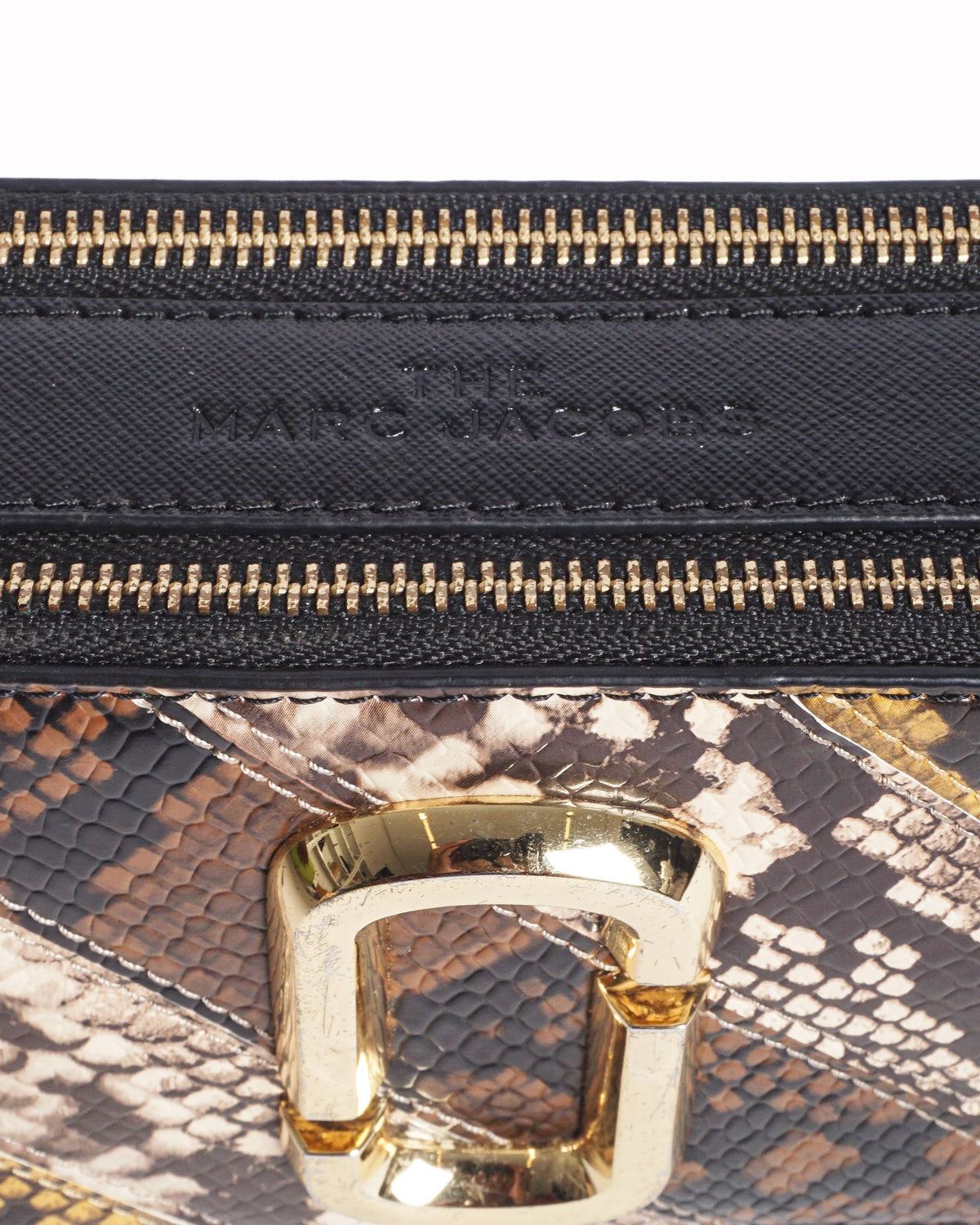 Marc Jacobs The Snapshot Snake Patchwork Camera Bag