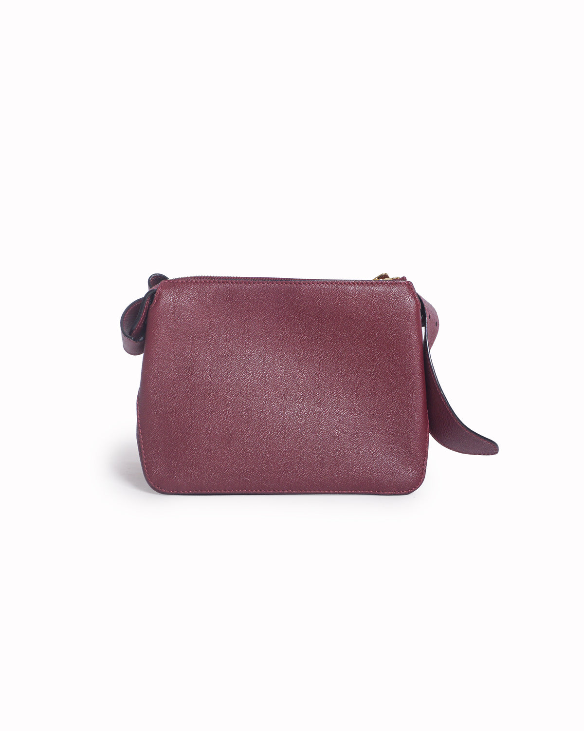 Burberry Helmsley Burgundy Leather Crossbody Bag