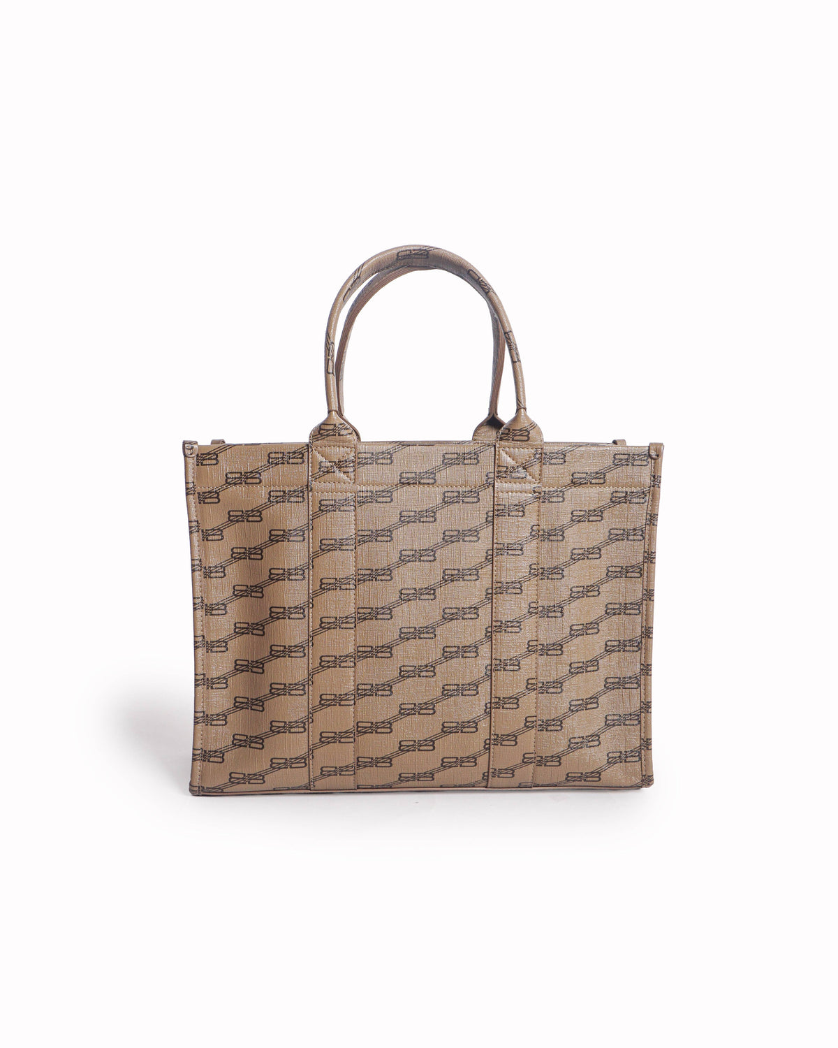 Balenciaga BB Monogram Canvas East-West Tote Bag