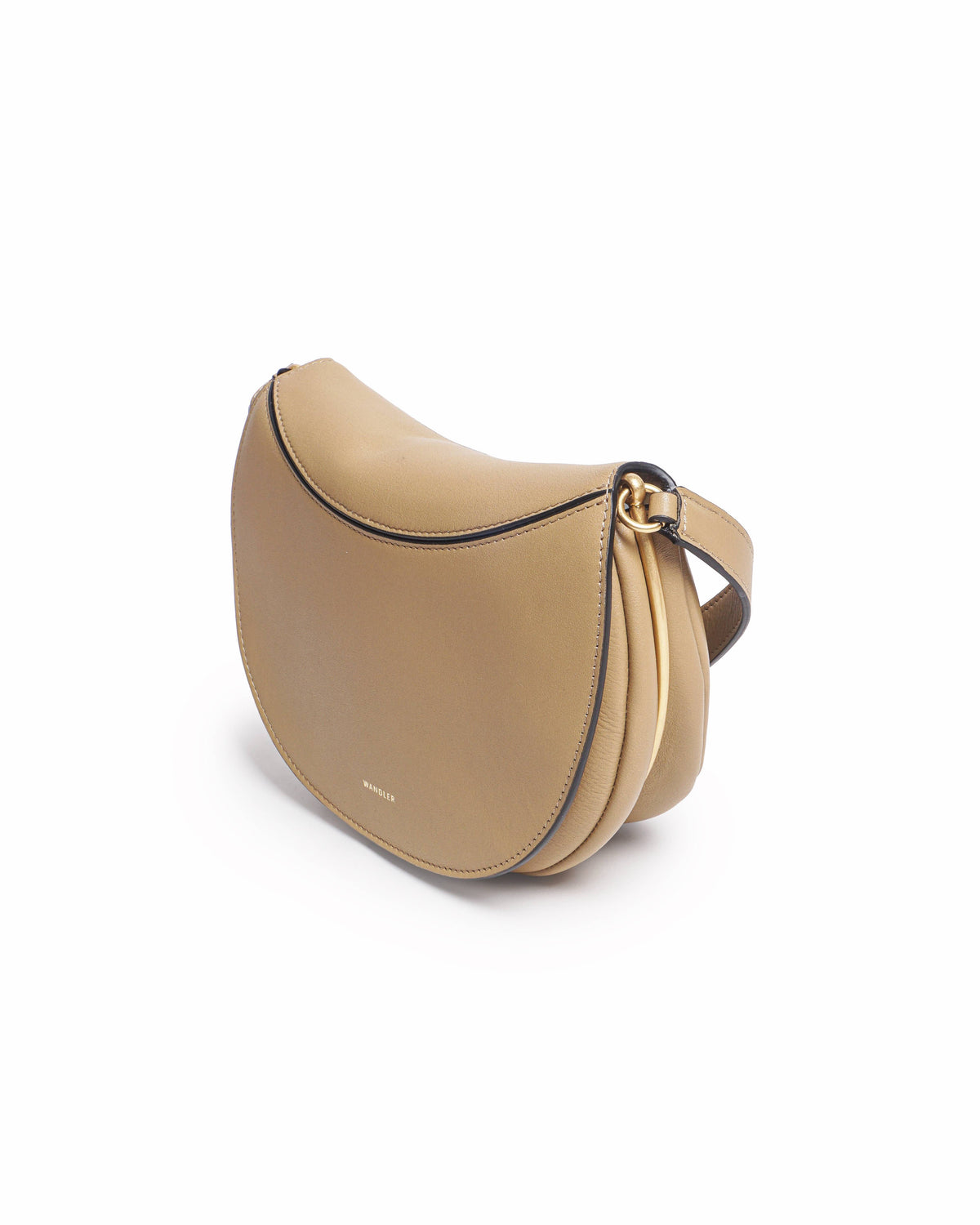 Wandler Kate Gingerbread Leather Crossbody Bag