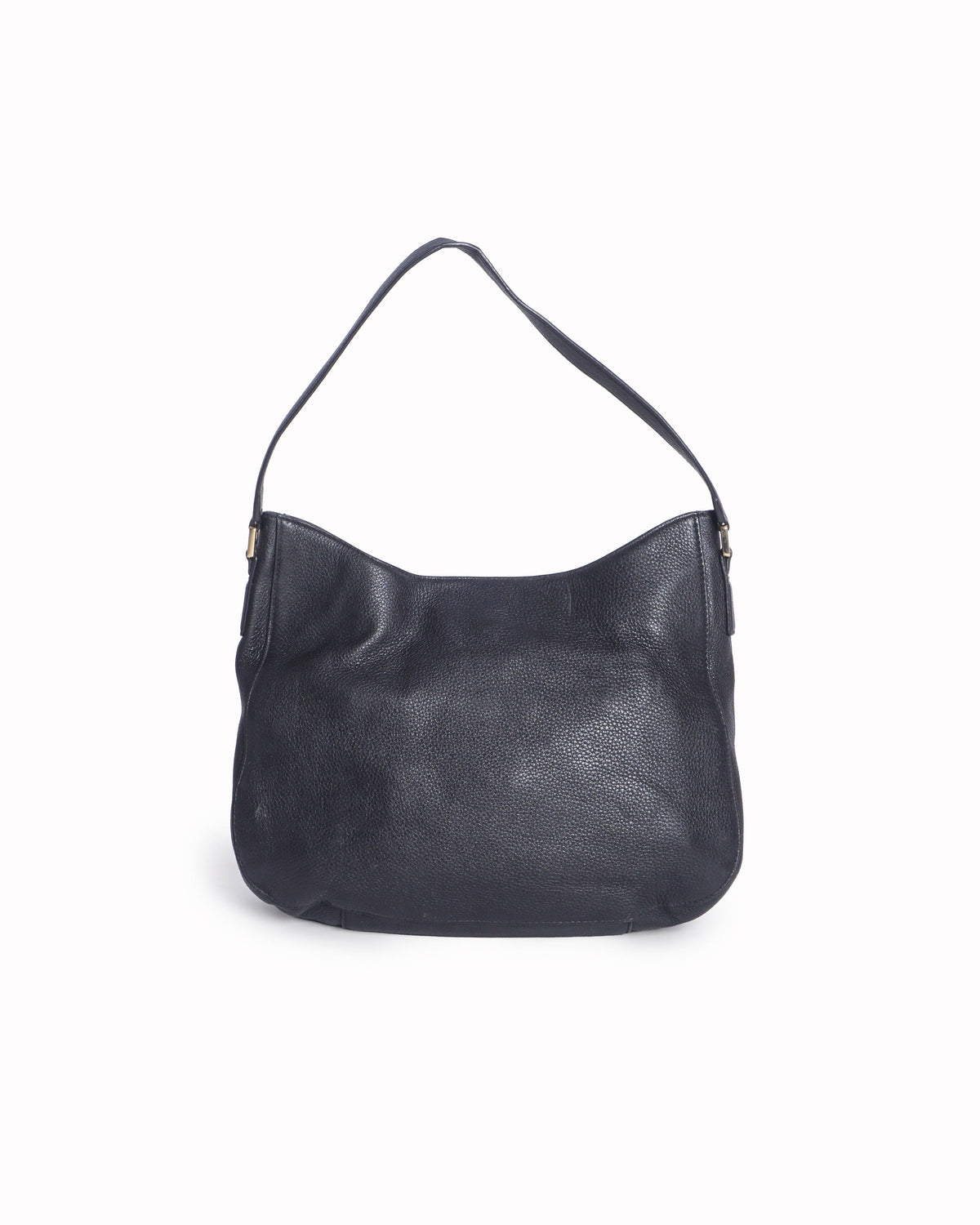 Tory Burch Black Pebbled Leather Mercer Hobo Bag