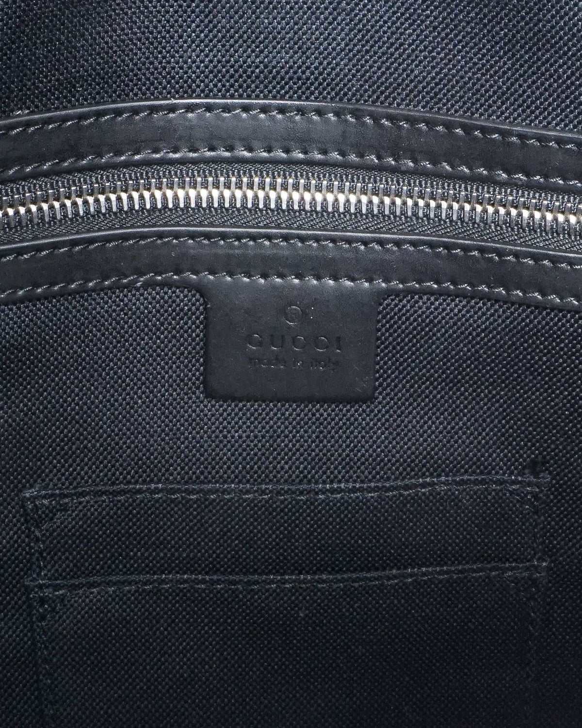 Gucci Black & Grey GG Supreme Canvas Business Briefcase