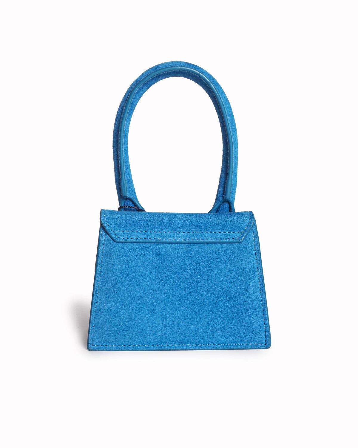 Jacquemus Le Chiquito Moyen Blue Suede Mini Handbag