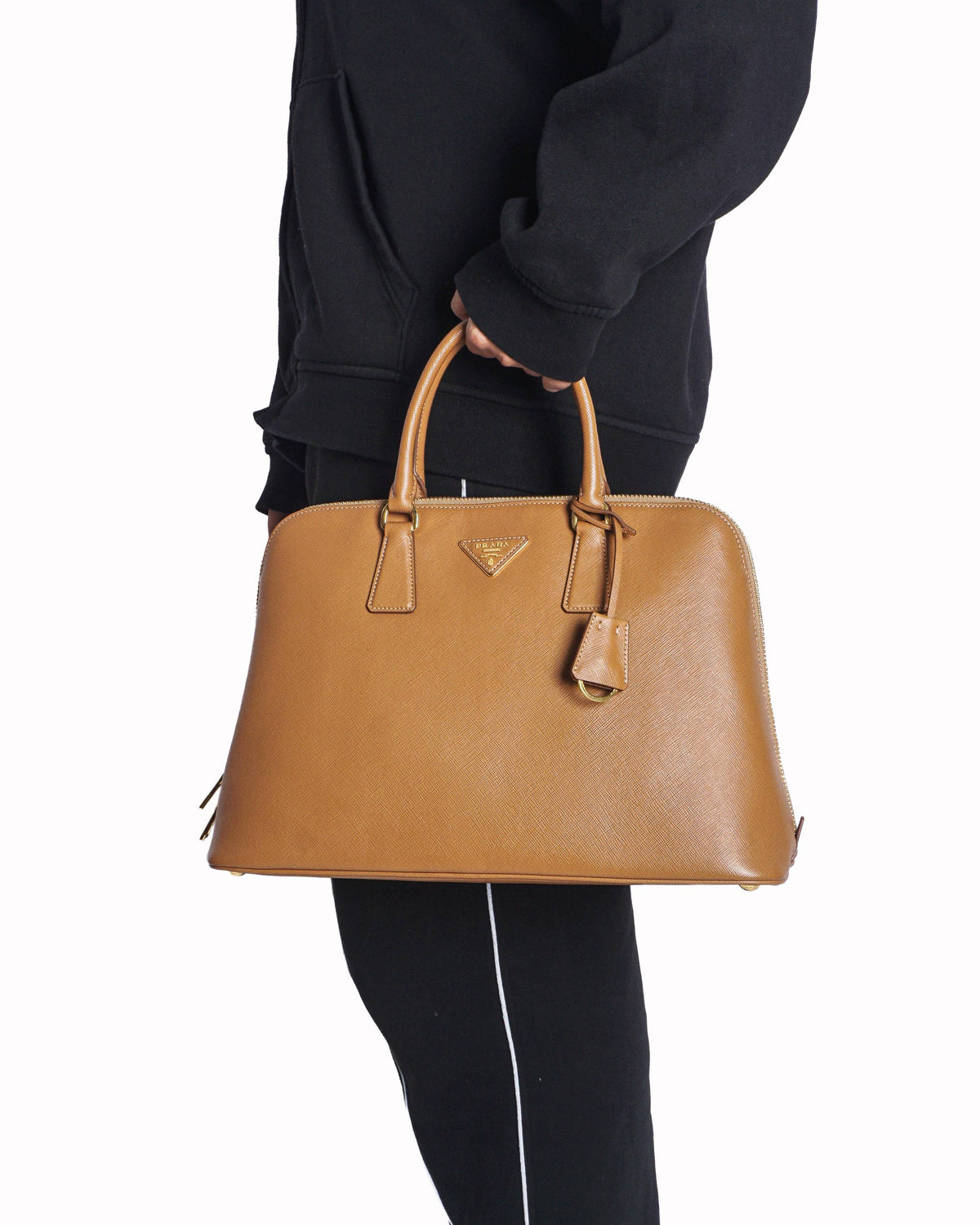 Prada Galleria Saffiano Leather Tote Bag in Brown