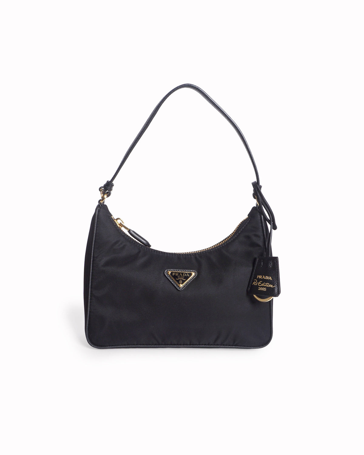 Prada Re-Edition 2005 Black Nylon Mini Shoulder Bag