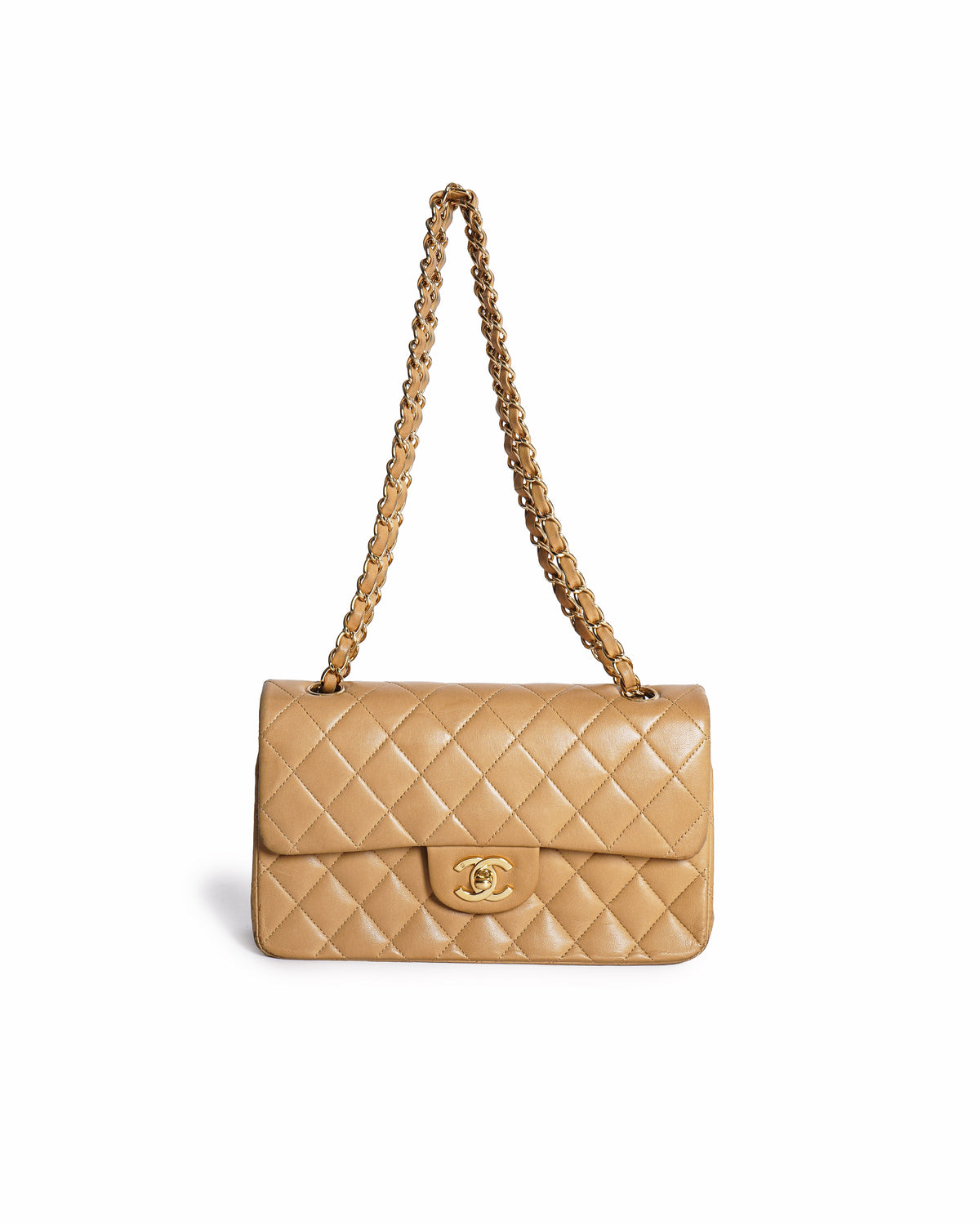 Chanel Beige Classic Small Double Flap Bag
