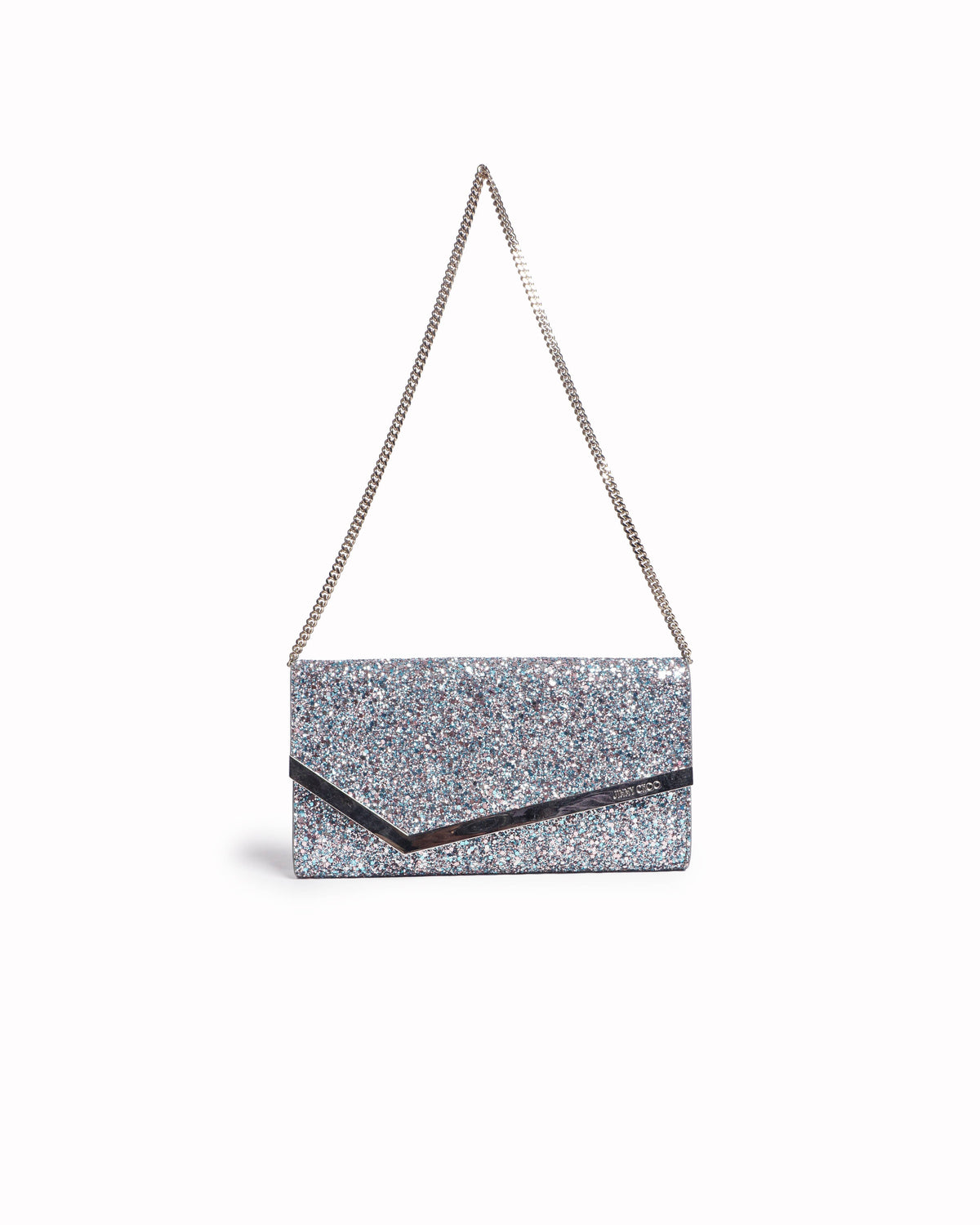 Jimmy Choo Emmie Multi-Glitter Clutch Bag
