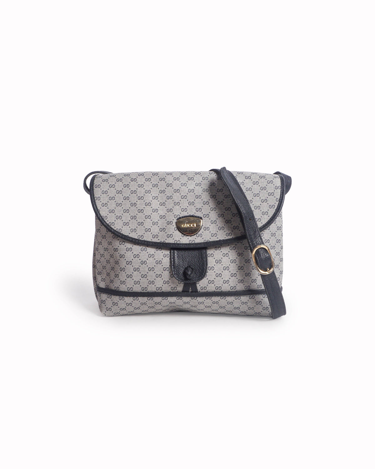 Gucci Vintage 1980s Micro-GG Monogram Shoulder Bag
