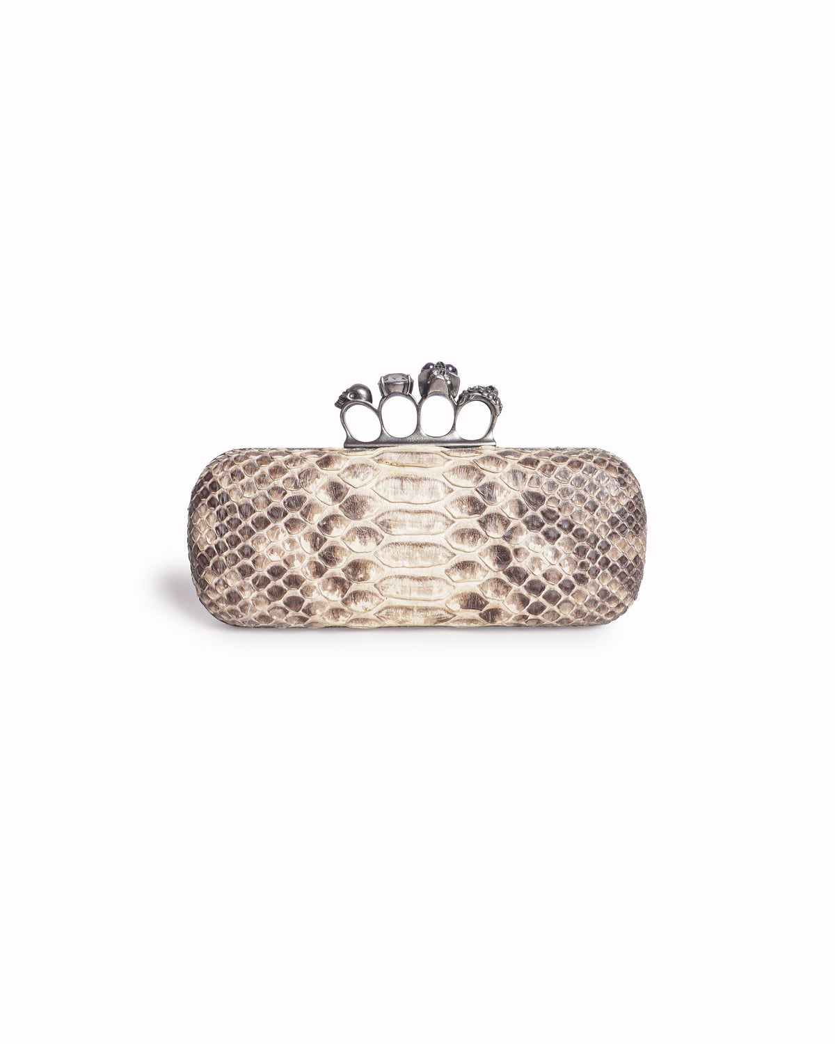 Alexander McQueen Python Skull Knuckle Duster Clutch