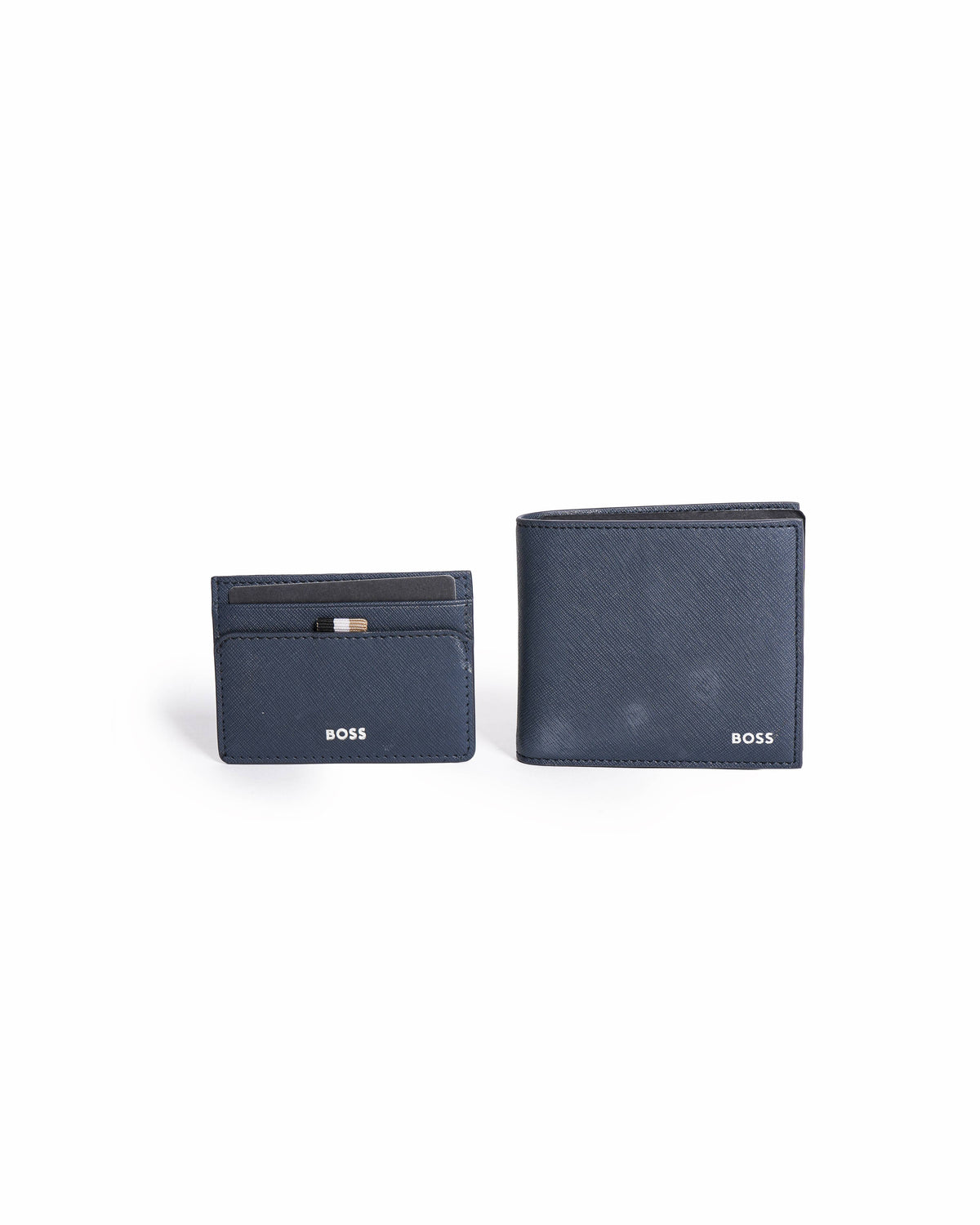 Boss Card holder and wallet Set in blue