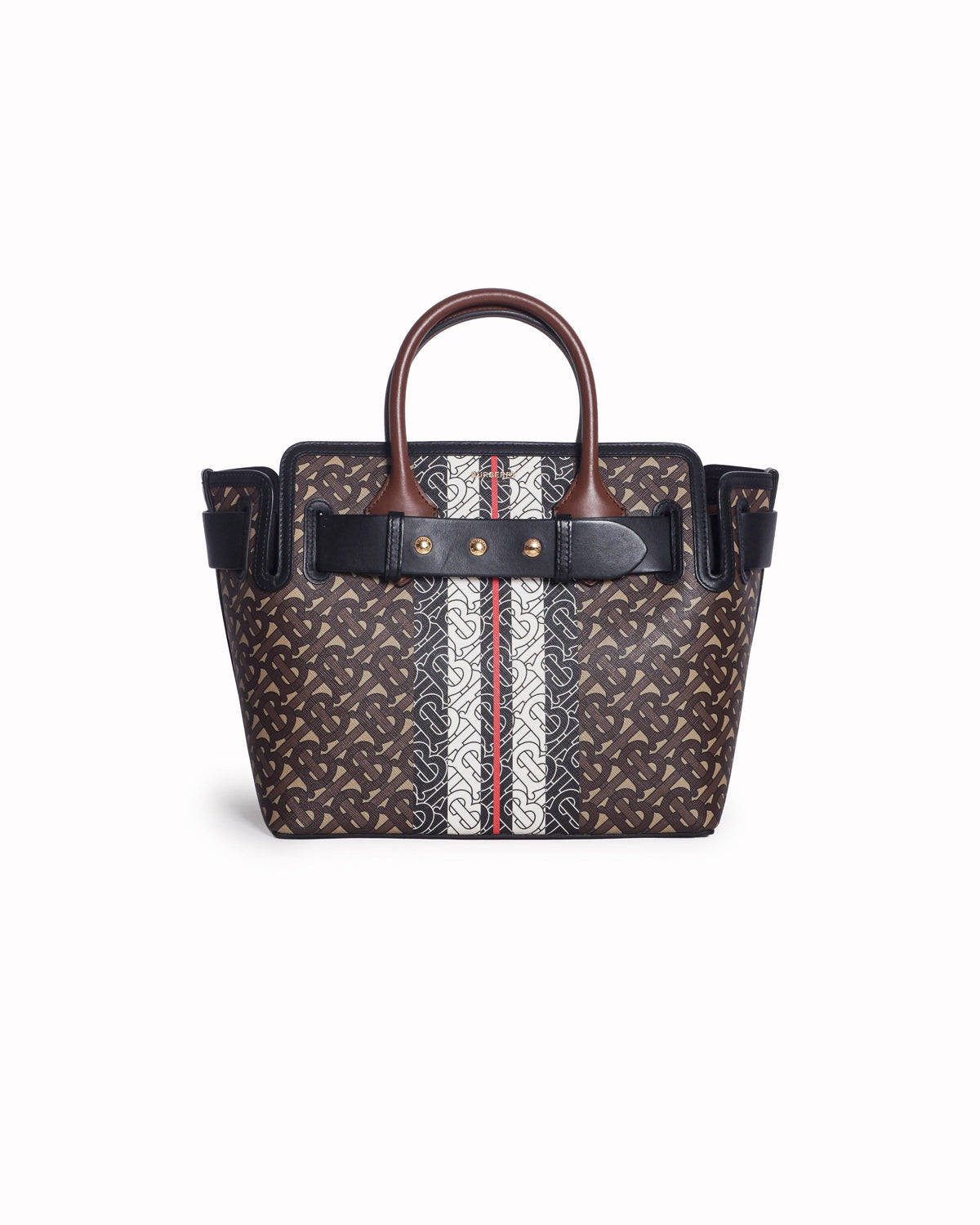 Burberry TB Monogram Canvas Stripe Medium Belt Bag