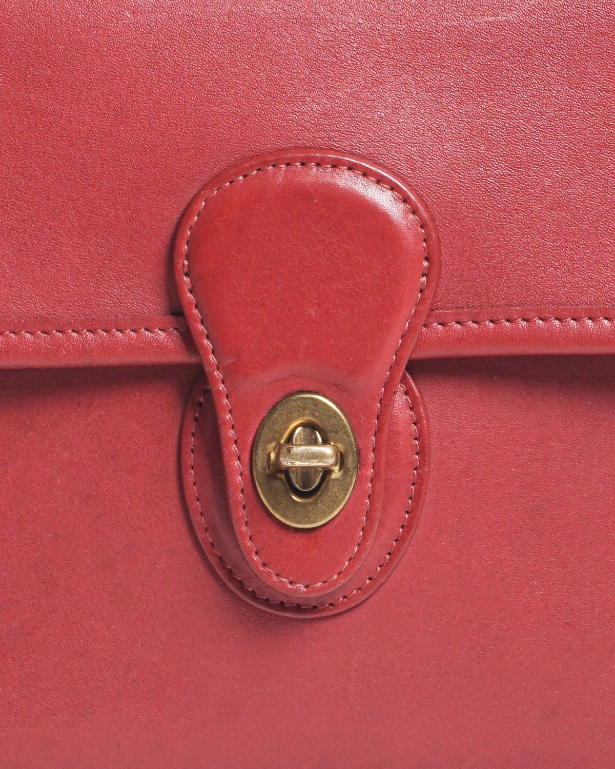 Coach Vintage Classic Red Leather Willis Bag