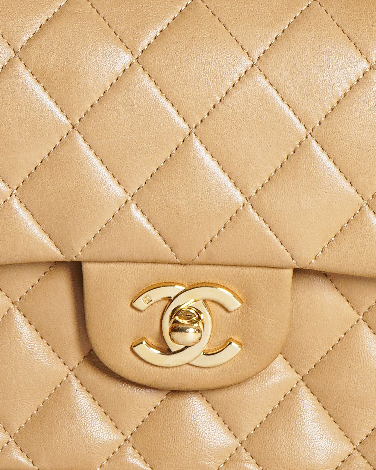 Chanel Beige Classic Small Double Flap Bag
