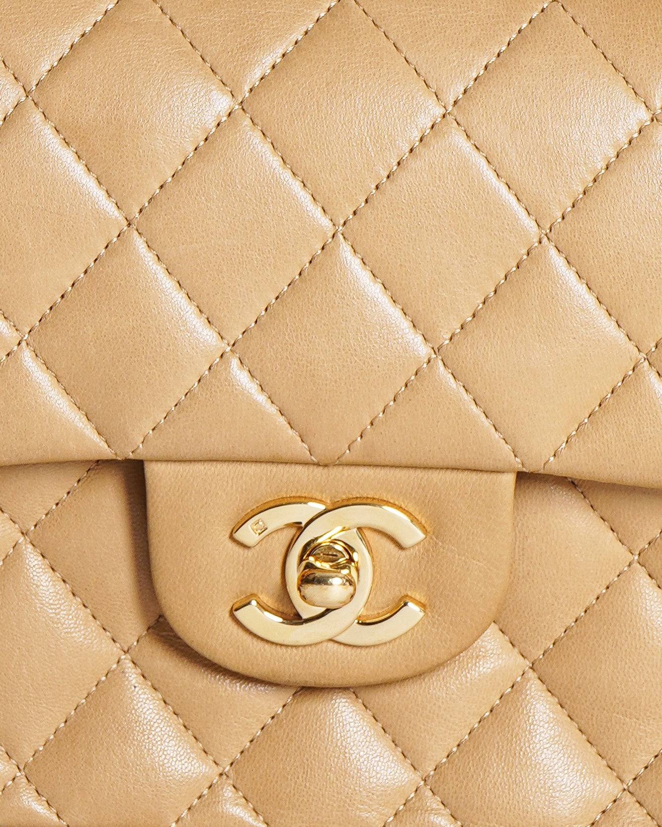 Chanel Beige Classic Small Double Flap Bag