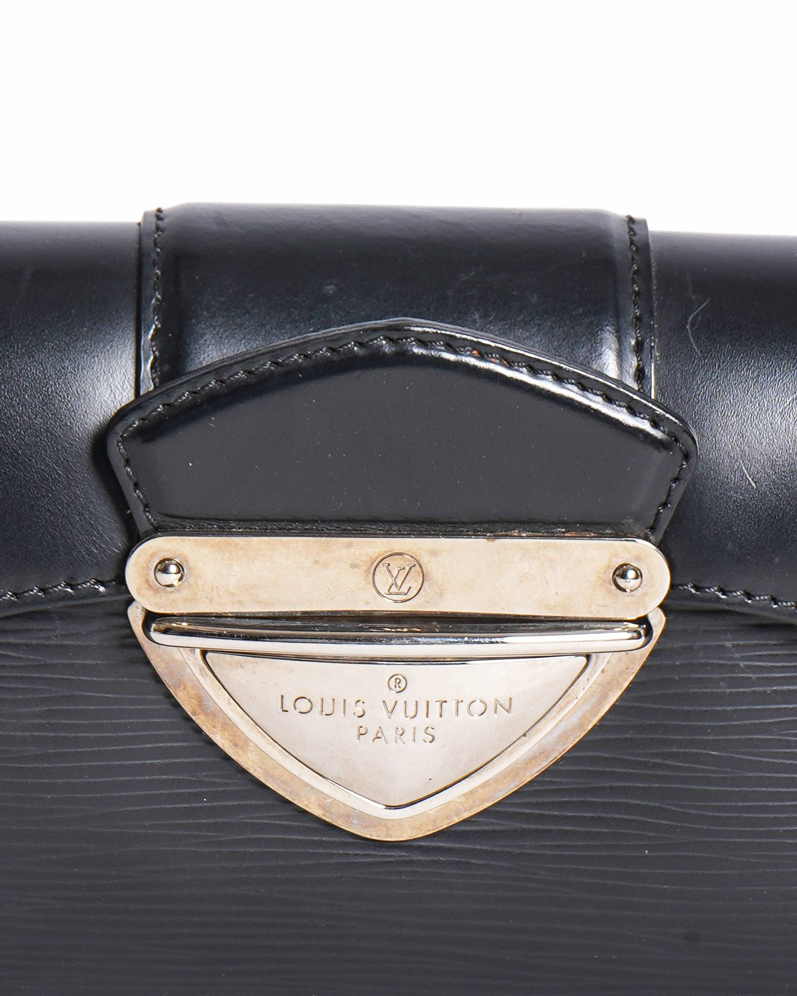 Louis Vuitton Black Epi Leather Montaigne Clutch Bag