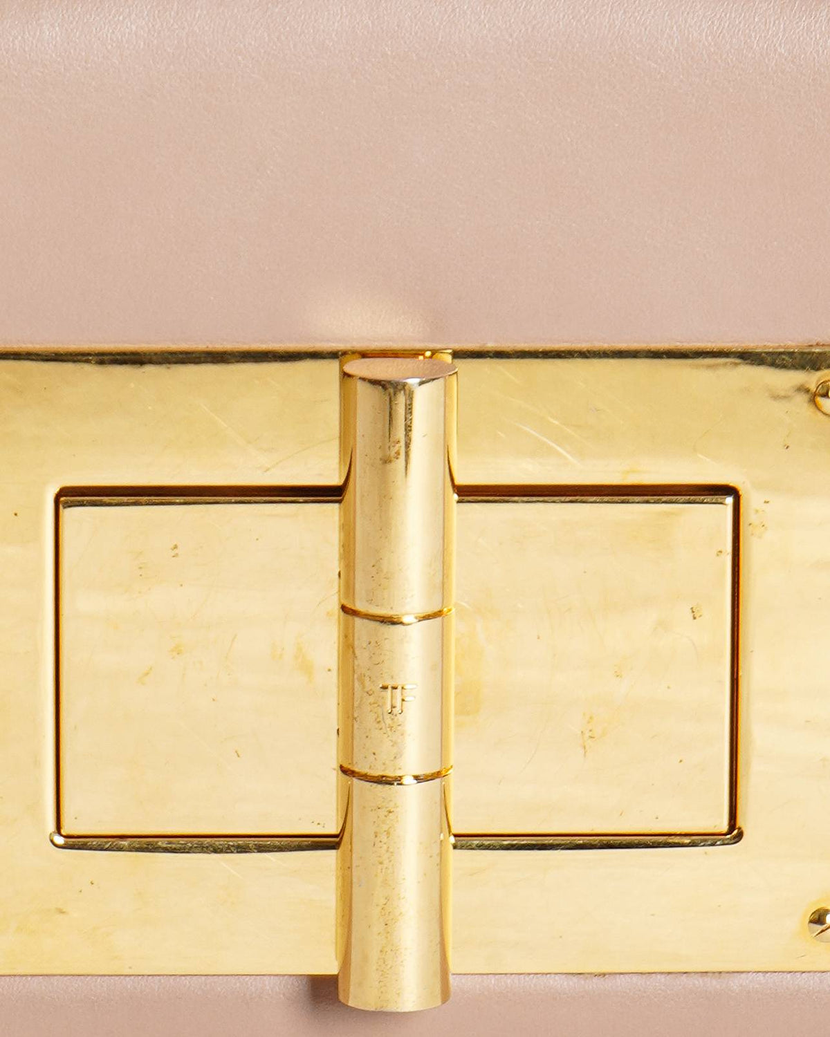 Tom Ford Dusty Pink Leather Small Chain Natalia Shoulder Bag