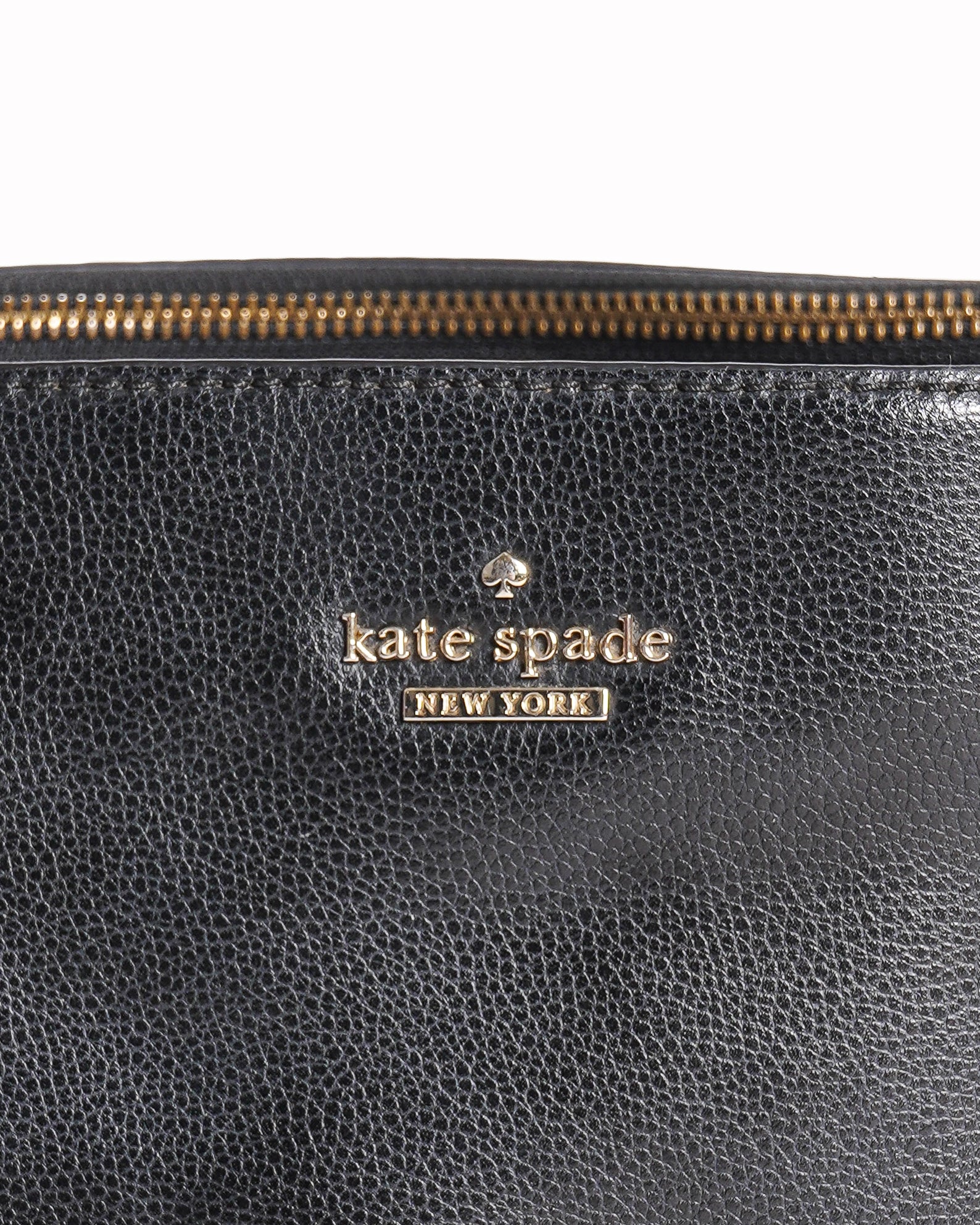 Kate Spade Zipper Tote In Black