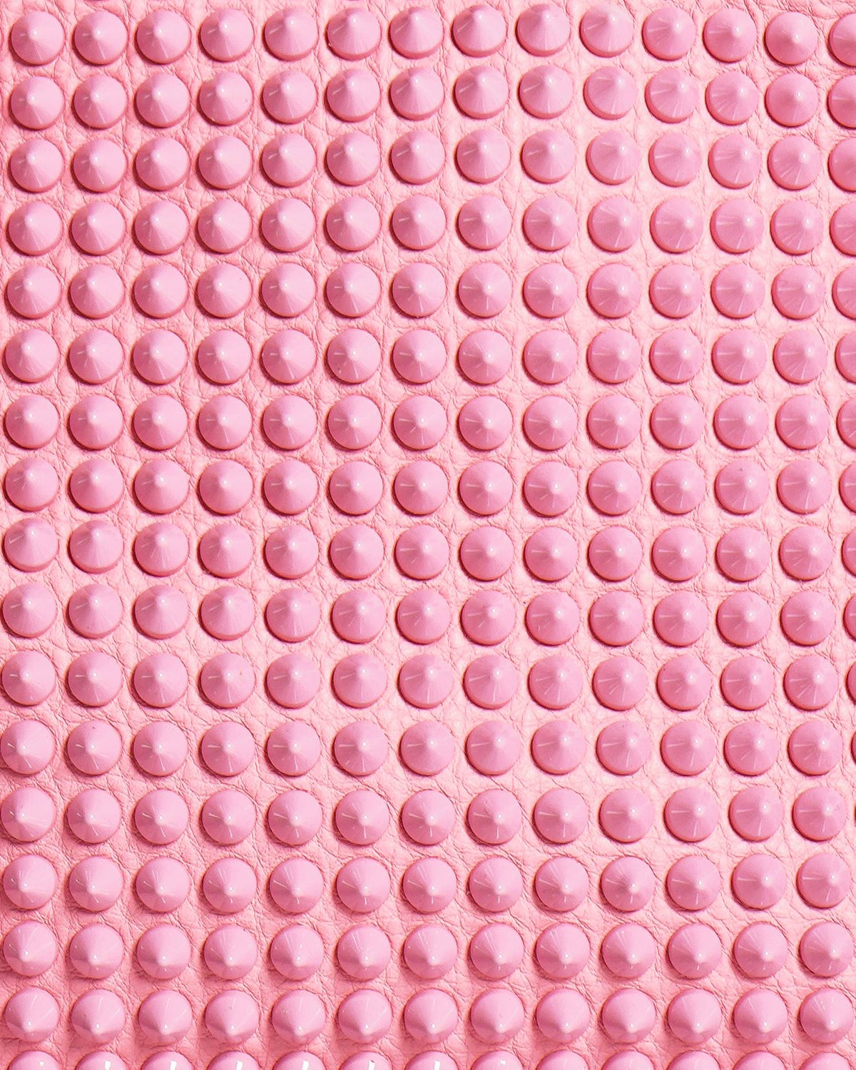 Christian Louboutin Pink Pebble Leather Panettone Spike Satchel