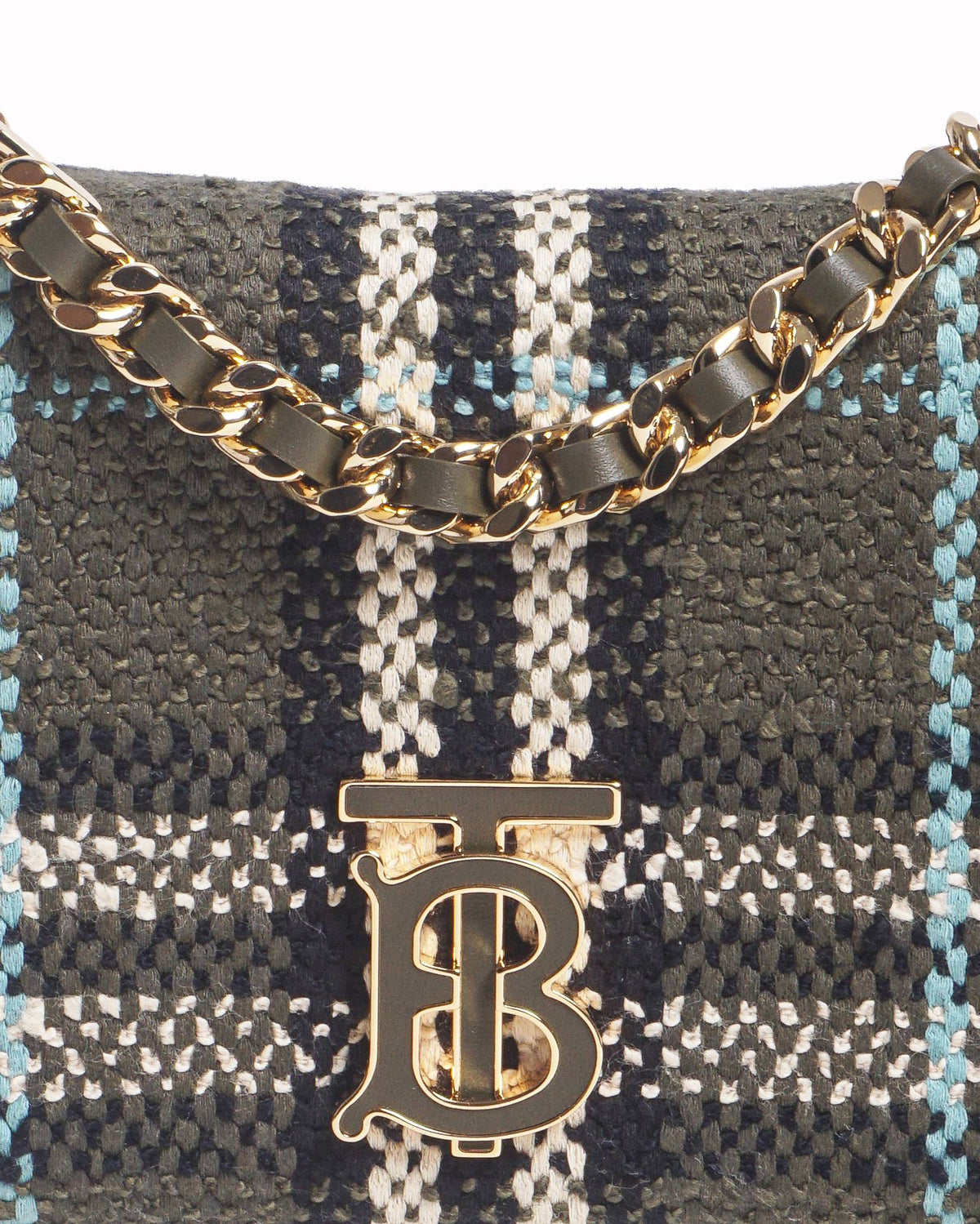 Burberry Mini Lola Checked Crossbody Bag