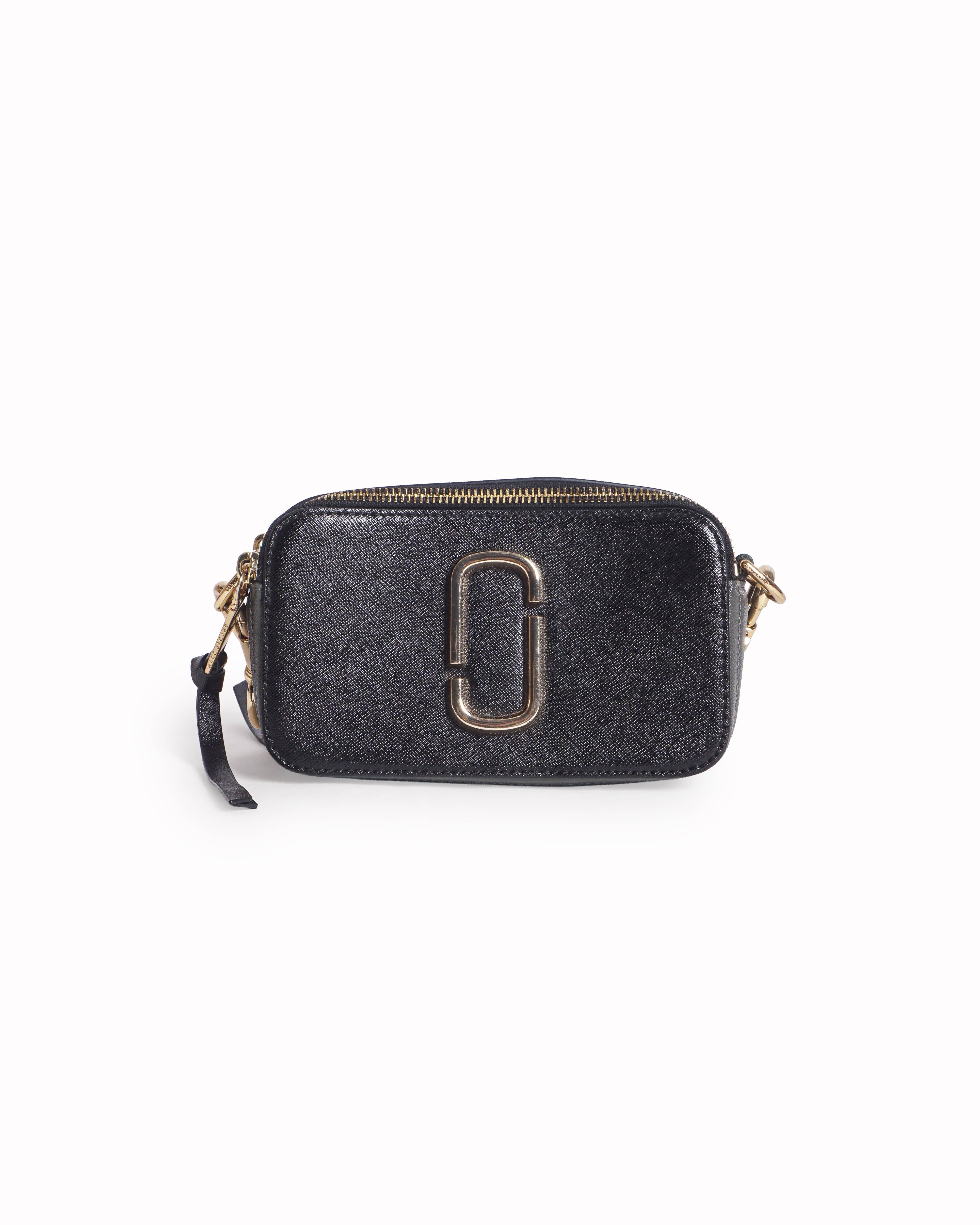 Marc Jacobs Black Tri-Colour Saffiano Leather Snapshot Camera Bag