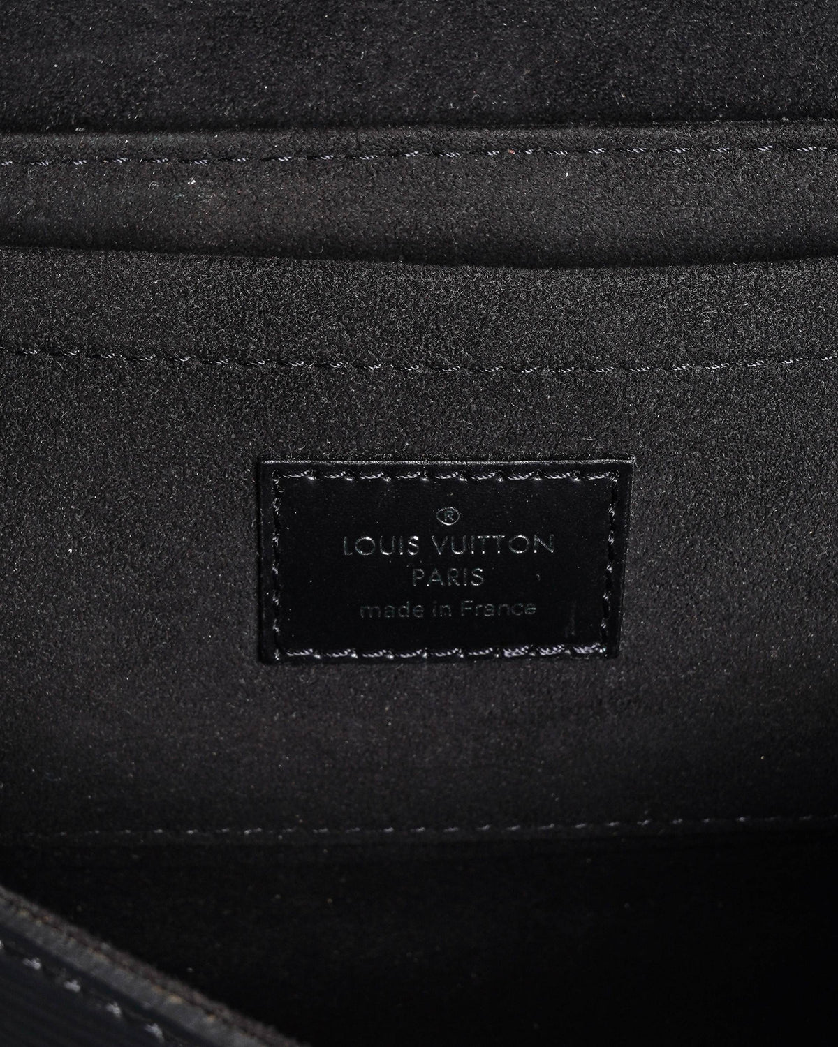 Louis Vuitton Black Epi Leather Montaigne Clutch Bag
