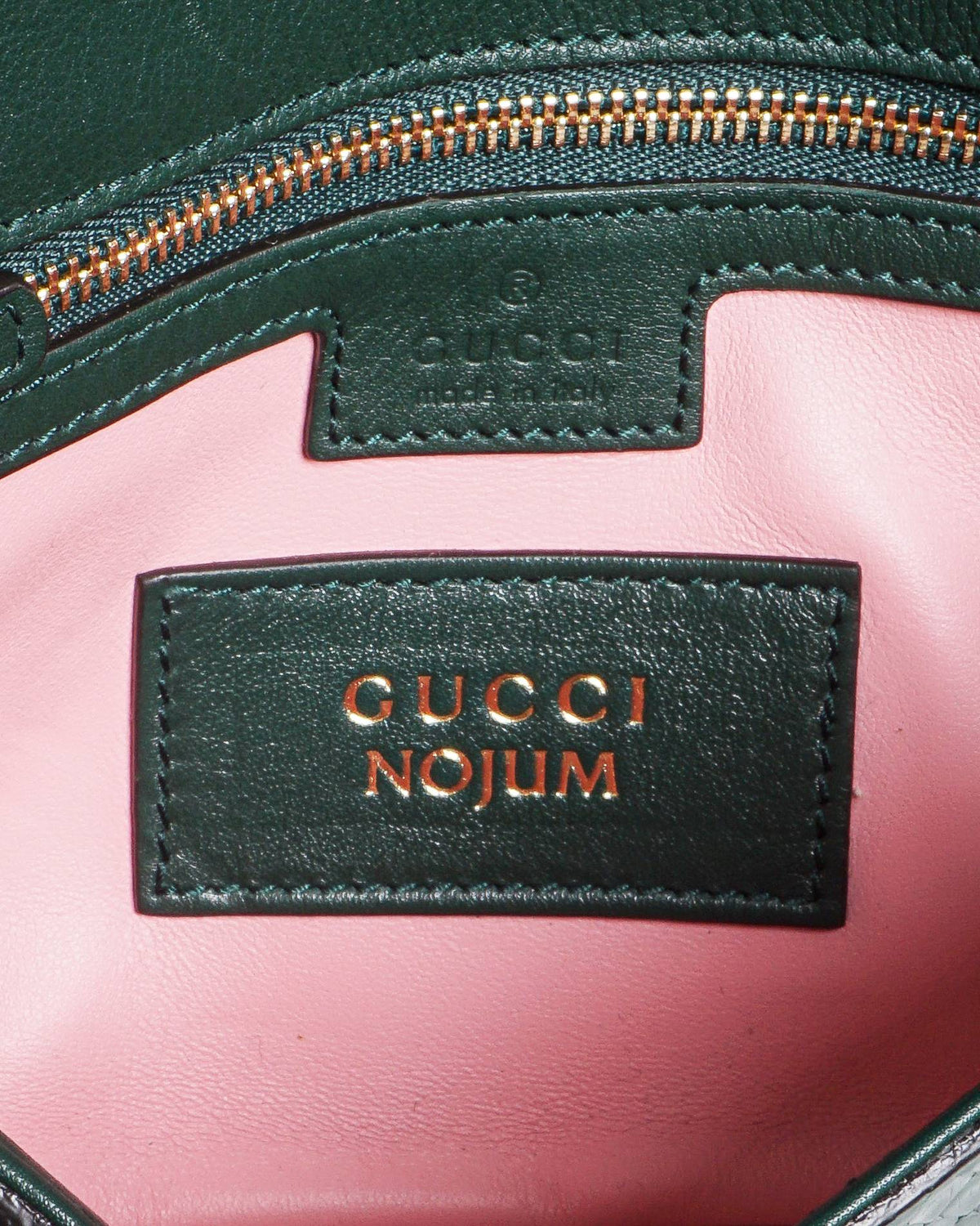 Gucci Nojum Blondie Green Python Crystal Shoulder Bag