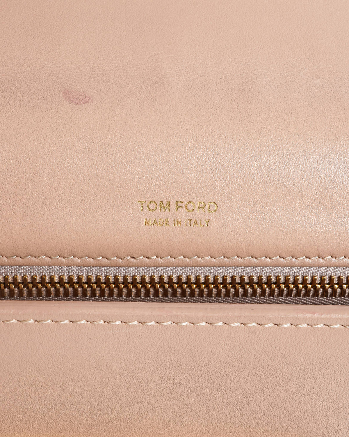 Tom Ford Dusty Pink Leather Small Chain Natalia Shoulder Bag