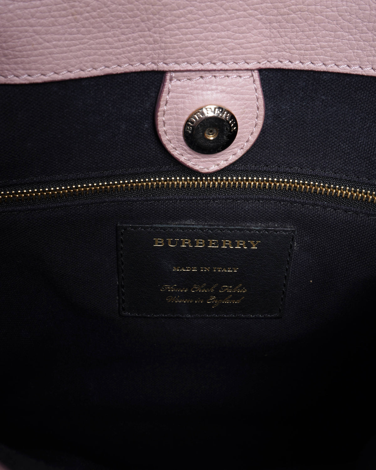 Burberry pale orchid Derby Leather bag