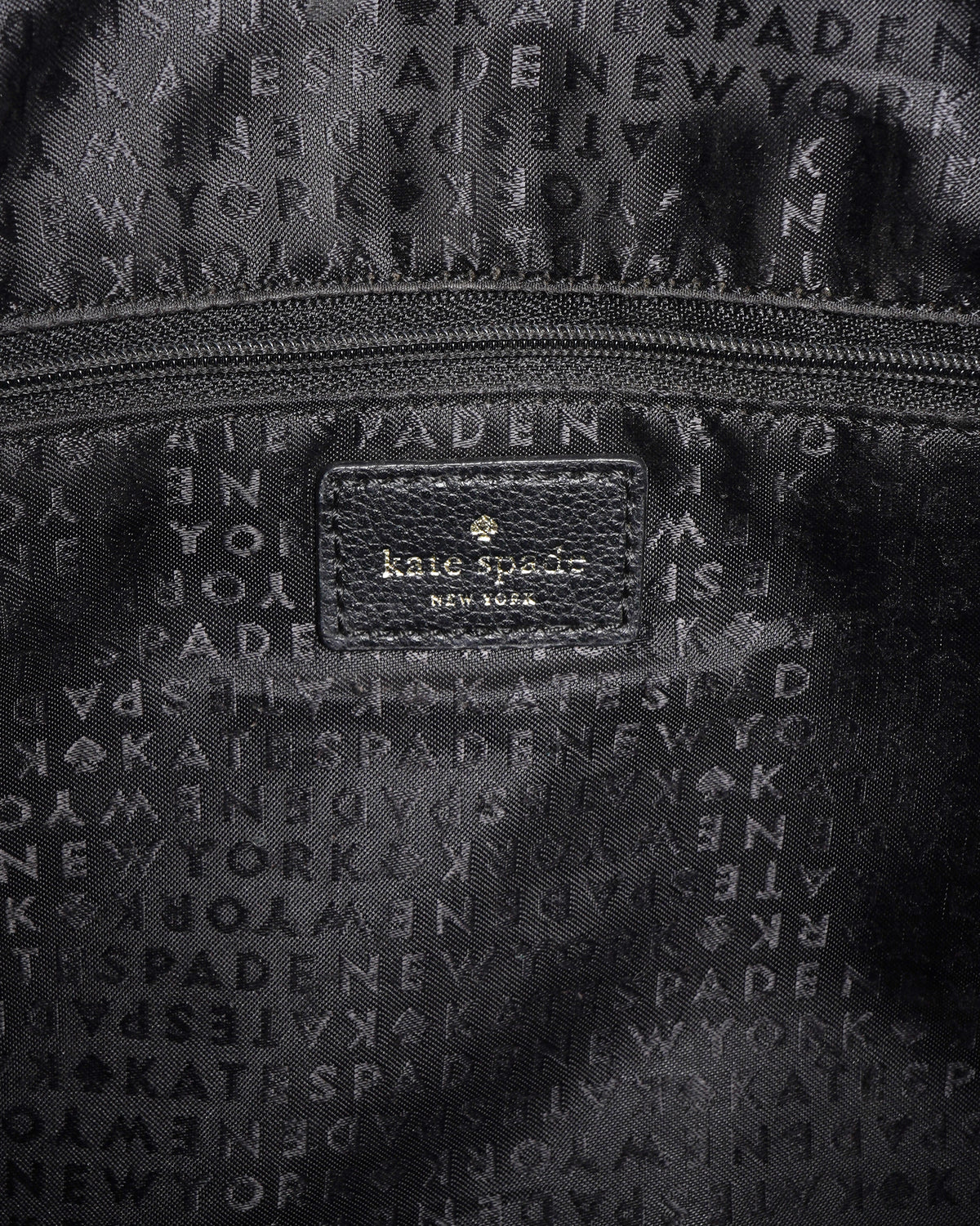 Kate Spade Zipper Tote In Black