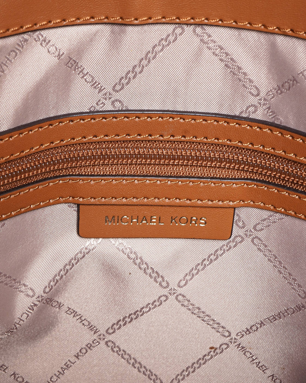 Michael kors jet set monogram tote bag