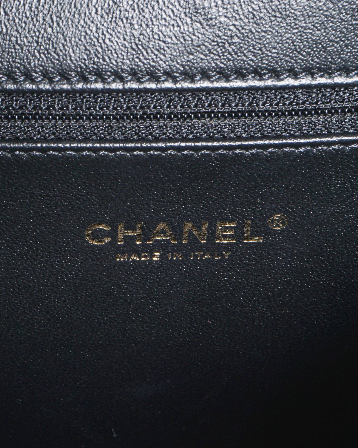 Chanel Small CC Filigree Vanity Case Navy and Black Caviar Shoulder Bag