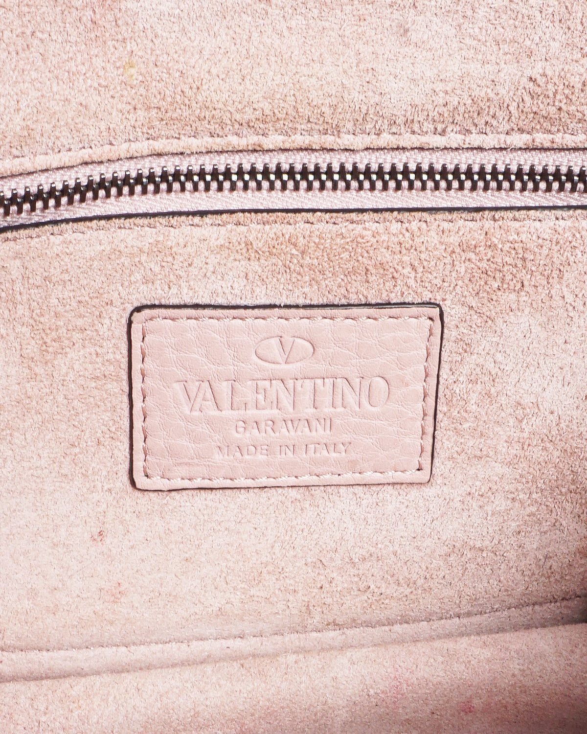 Valentino Dusty Pink Leather Rockstud Glam Lock Flap Bag