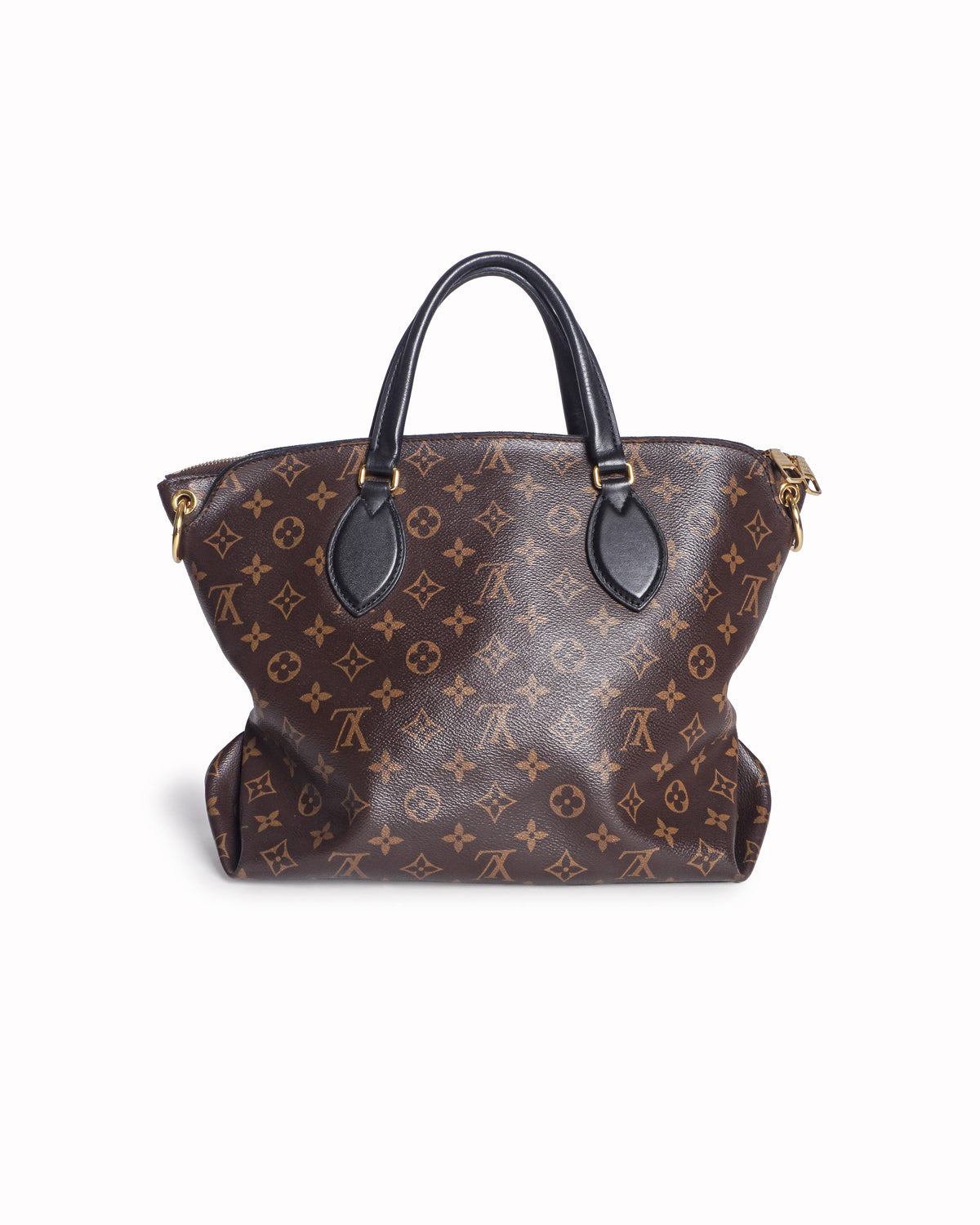 Louis Vuitton Monogram Canvas Flower Zipped MM Tote Noir