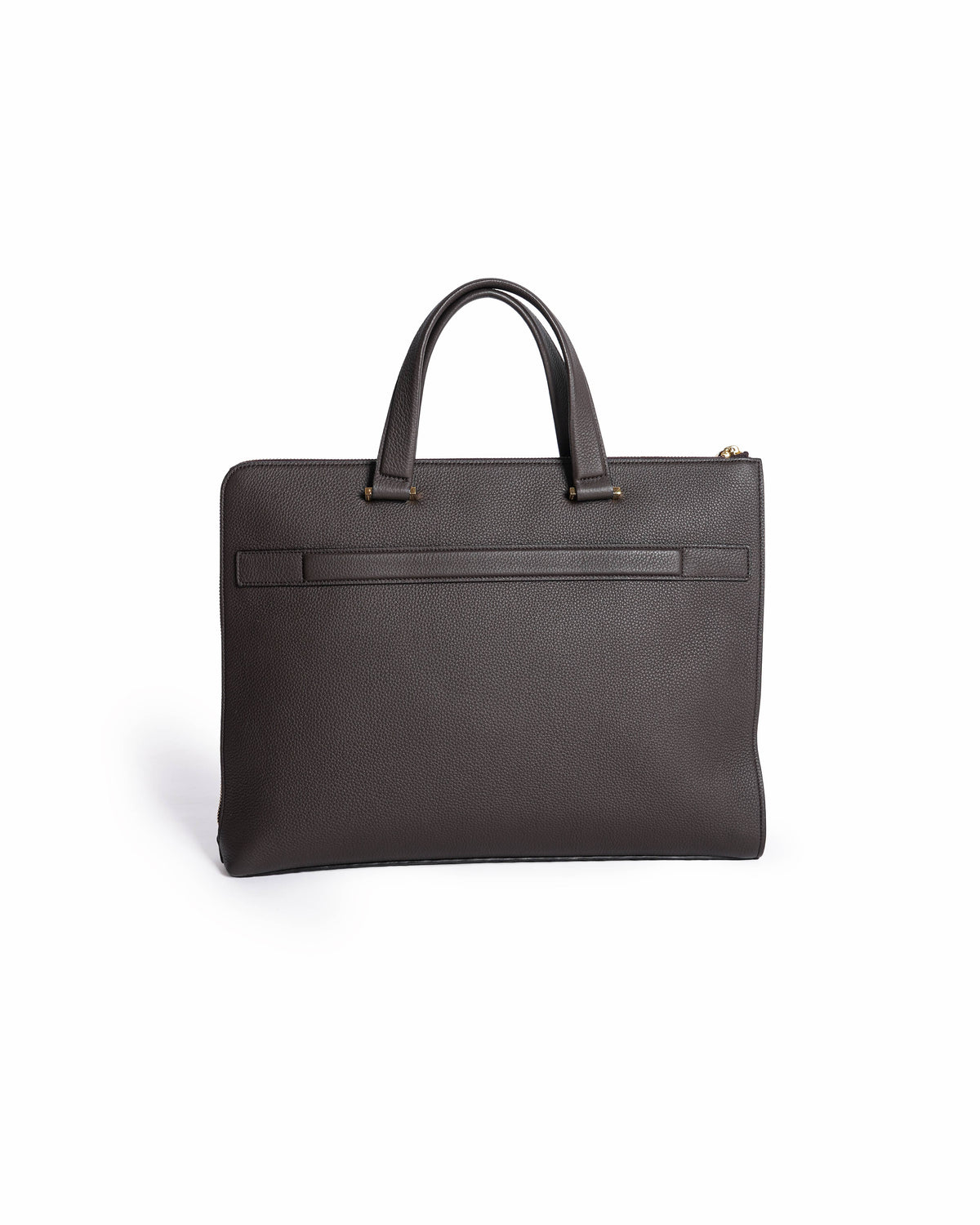 Salvatore Ferragamo 
Gancini Leather Briefcase in brown