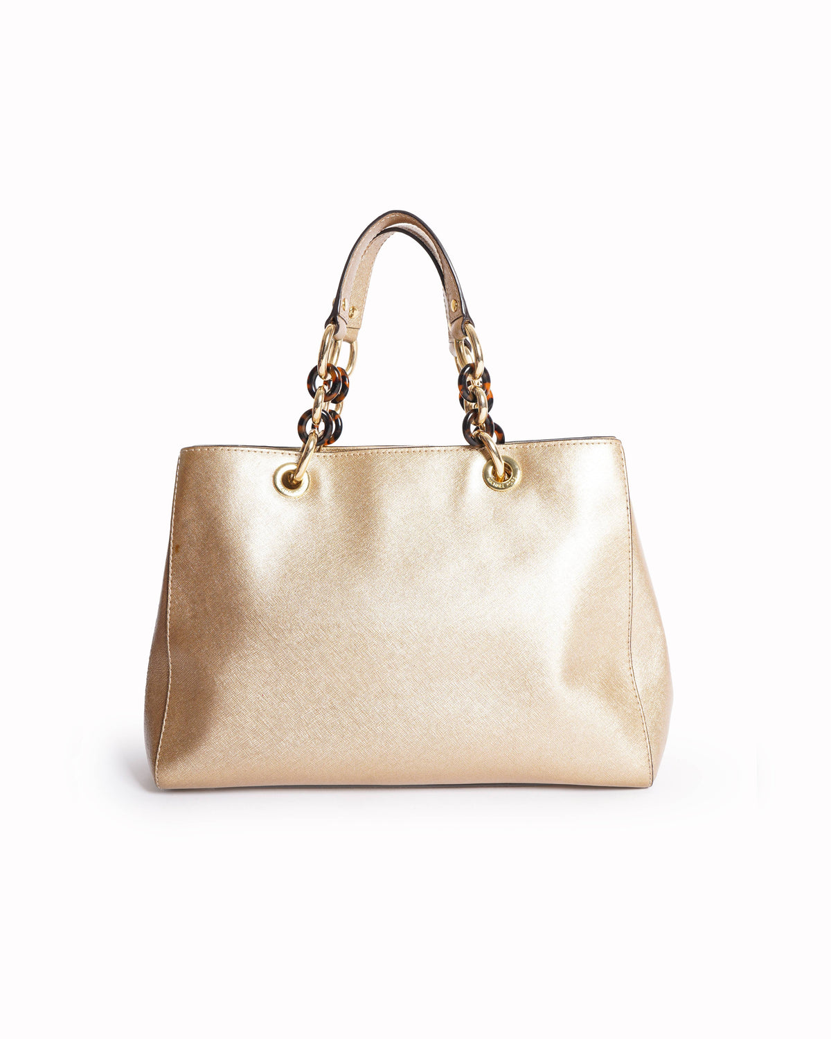 Michael Kors Cynthia Shoulder Bag In Gold Tone