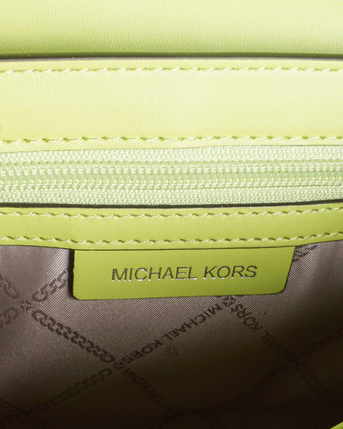 Michael Kors Neon Lime Greenwich Convertible Crossbody Bag