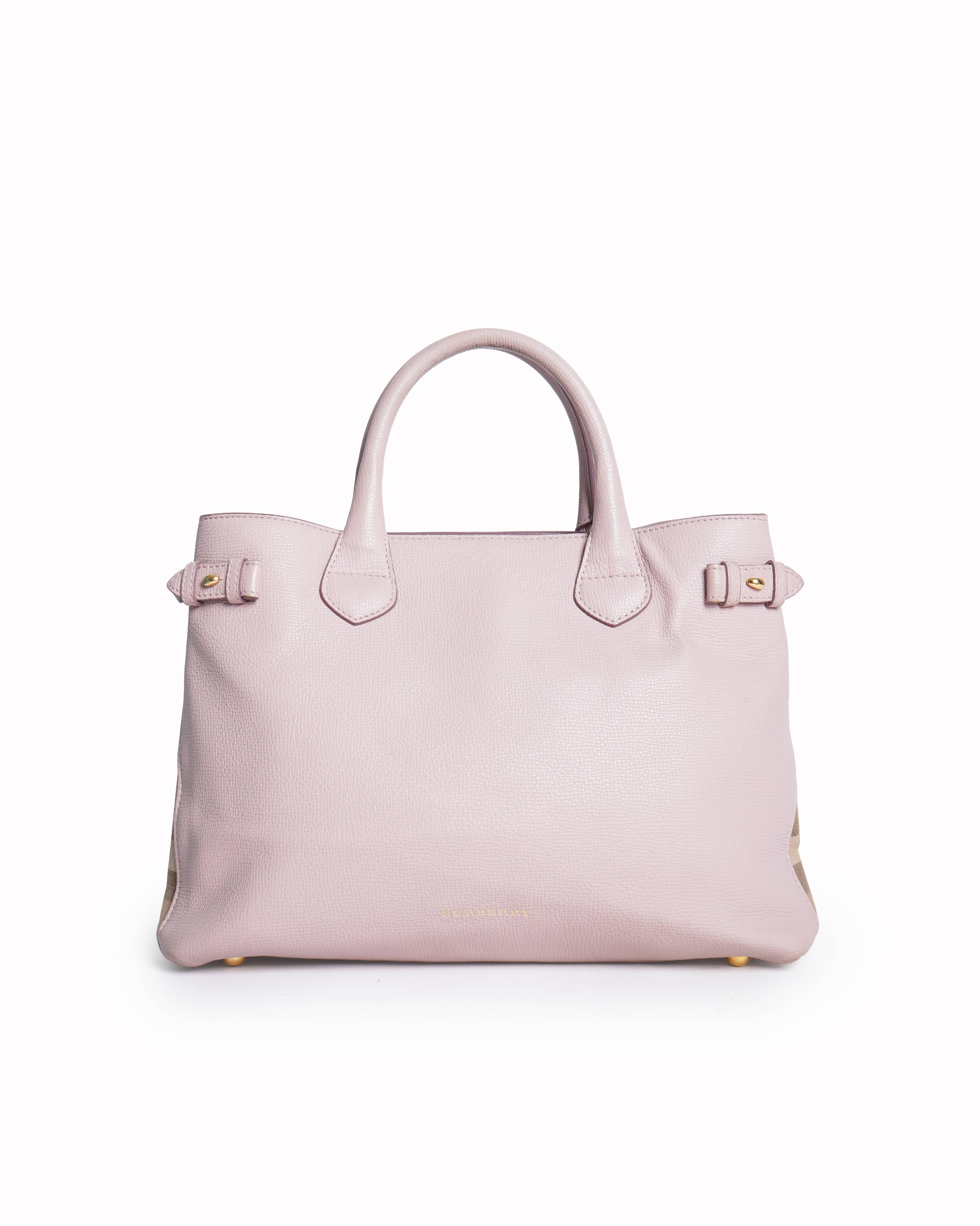 Burberry pale orchid Derby Leather bag