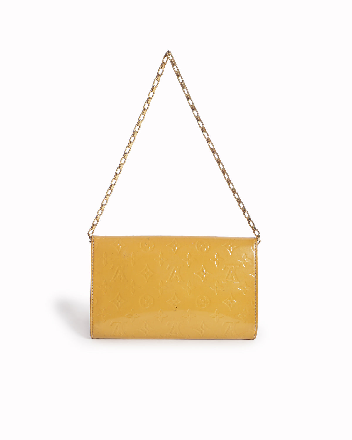 Louis Vuitton Yellow Monogram Vernis Sunset Boulevard Bag