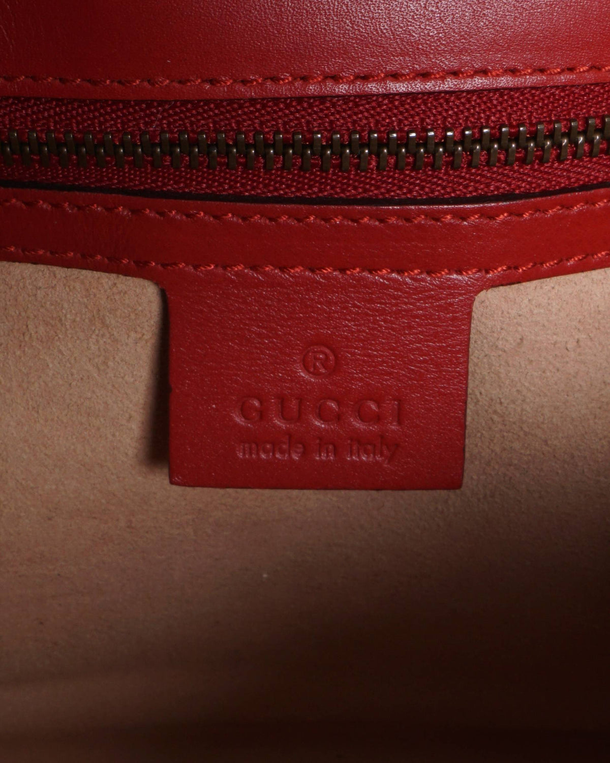 Gucci Red GG Marmont Medium Matelassé Leather Shoulder Bag