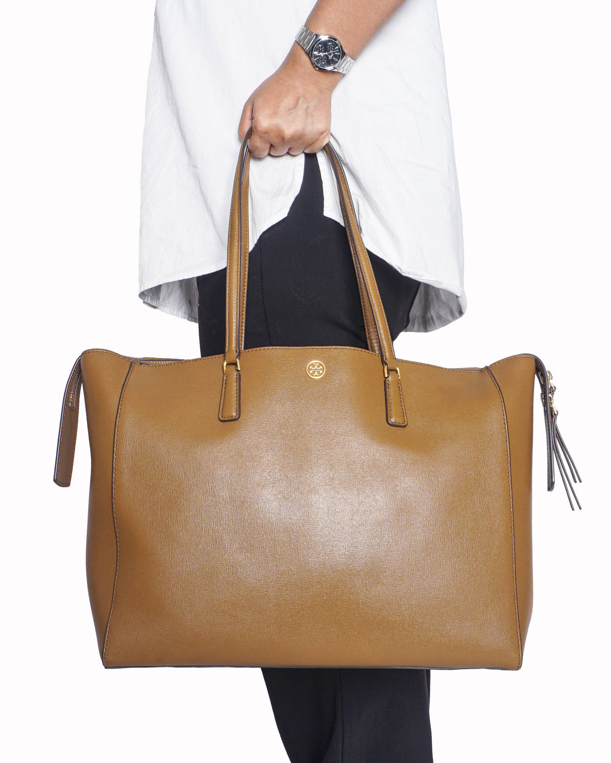 Tory Burch Emerson Leather Tote Bag