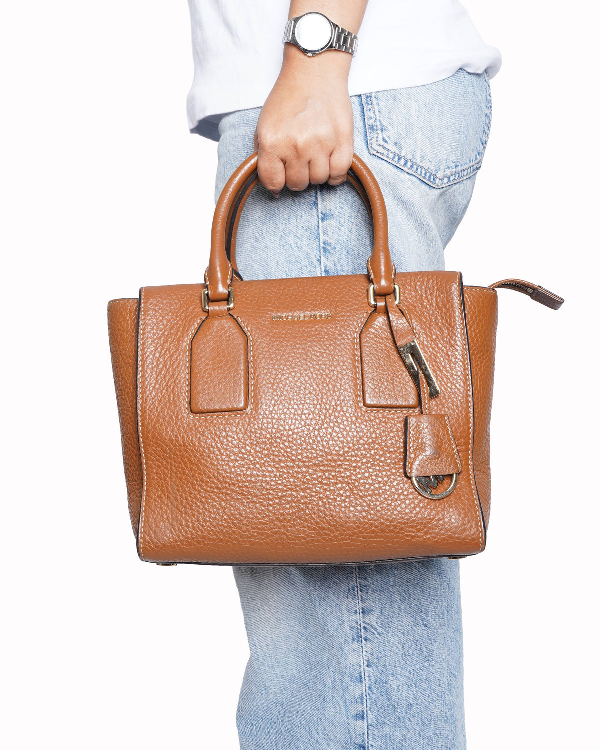 Michael Kors Top Handle Bag In Brown