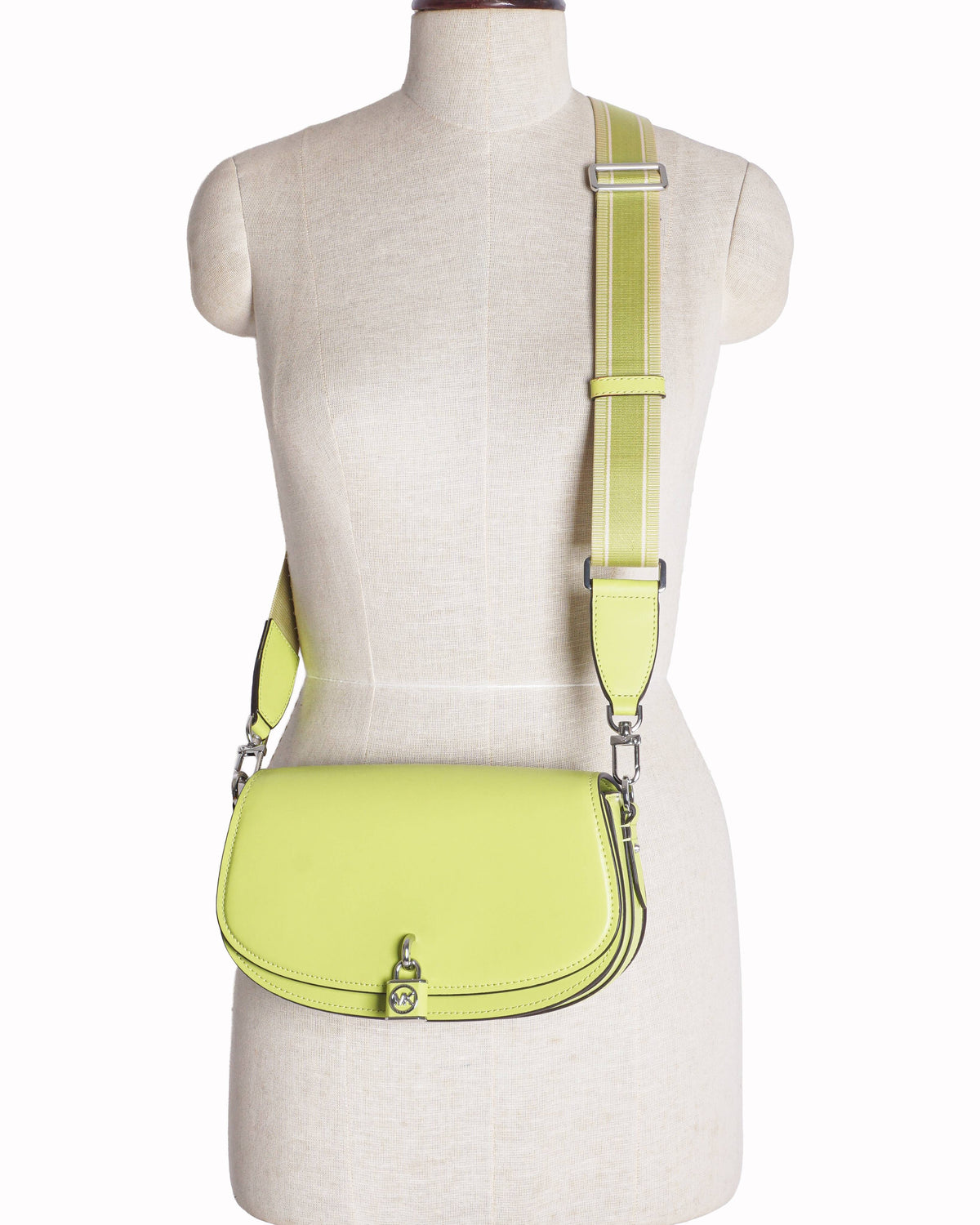 Michael Kors Neon Lime Greenwich Convertible Crossbody Bag