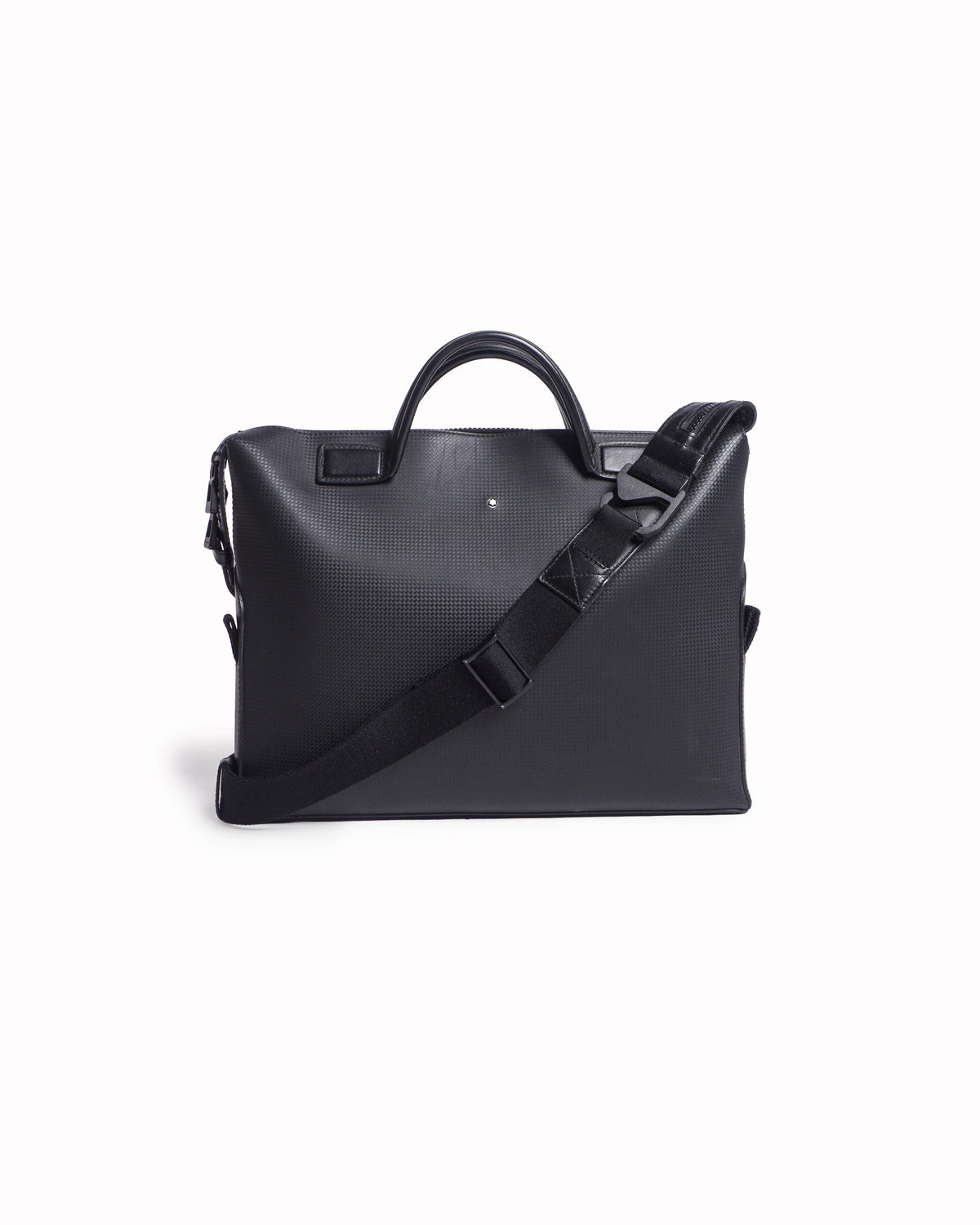 Montblanc Black Perforated Leather Extreme Briefcase