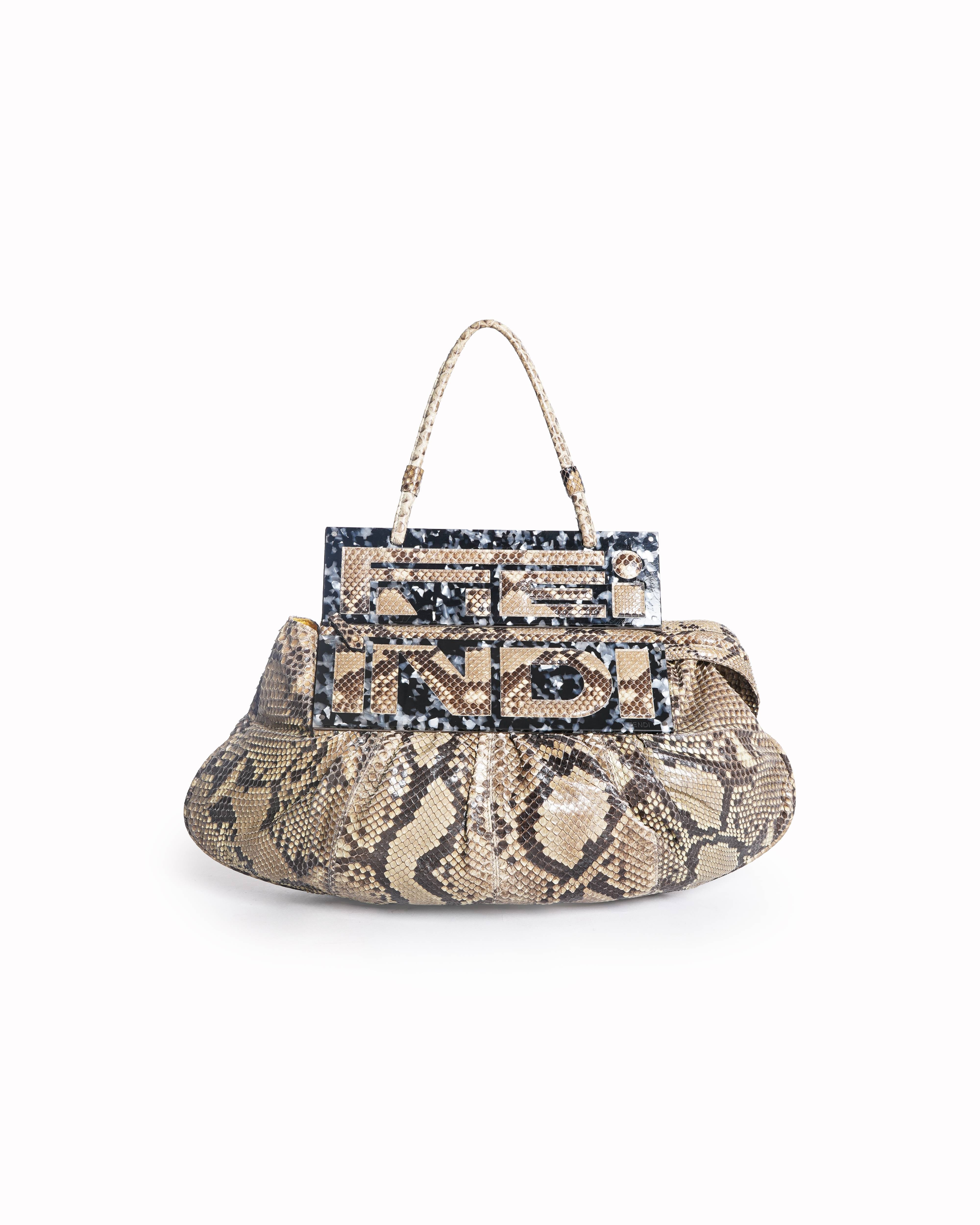 Fendi Snakeskin Python Show Bag