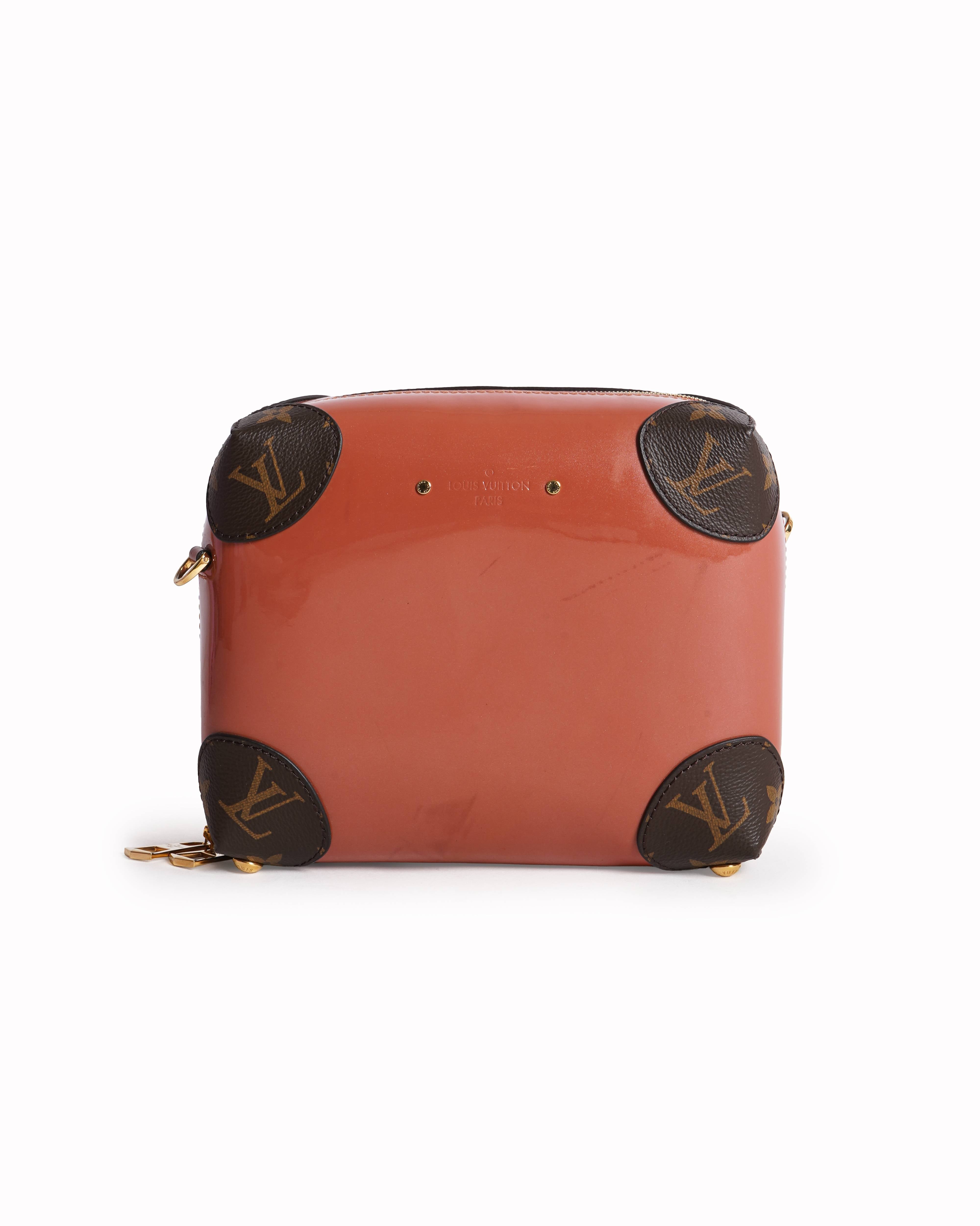 Louis Vuitton 
Orange Vernis Miroir Venice Brown Shoulder Bag